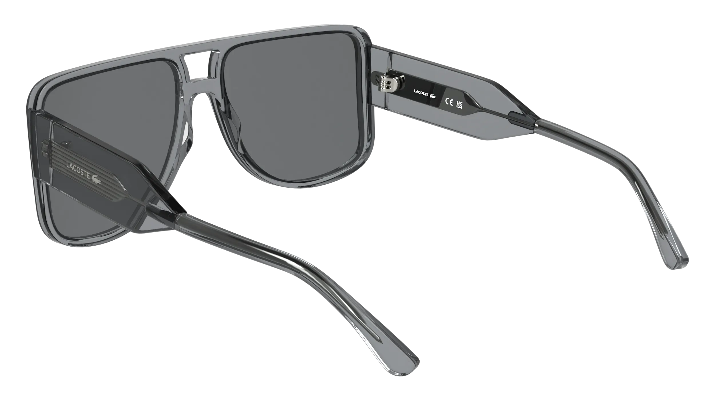 Lacoste L6056S 035 Occhiali da sole Acetato Grigio Grigio Squadrata Normale - immagine 4