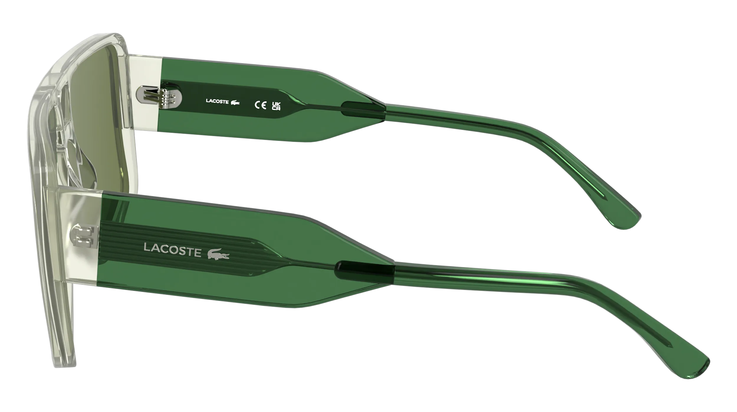 Lacoste L6056S 315 Occhiali da sole Acetato Verde Squadrata Normale - immagine 3