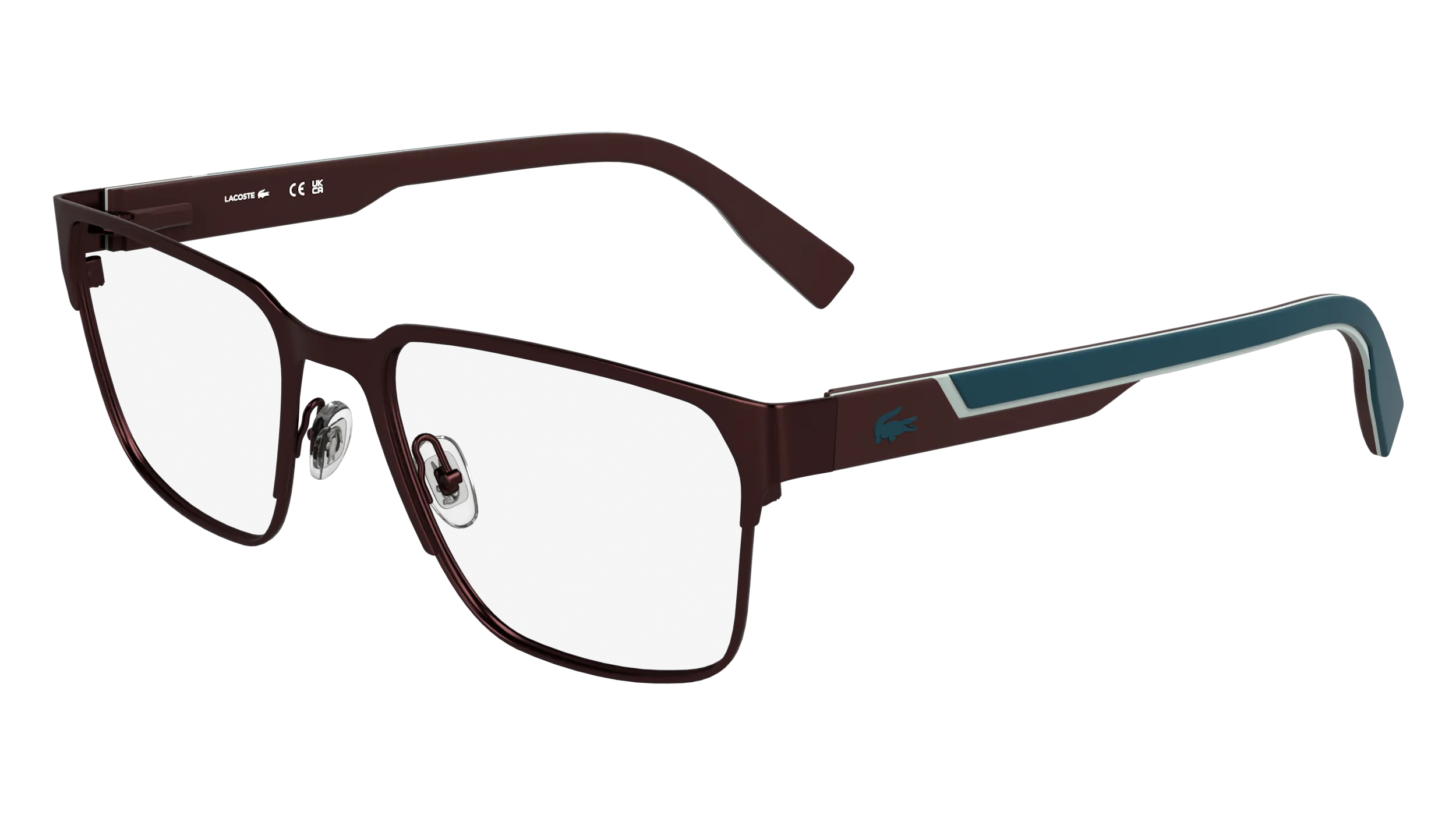 Lacoste L2306 601 Montature da vista Metallo Bordeaux Squadrata Normale - immagine 1