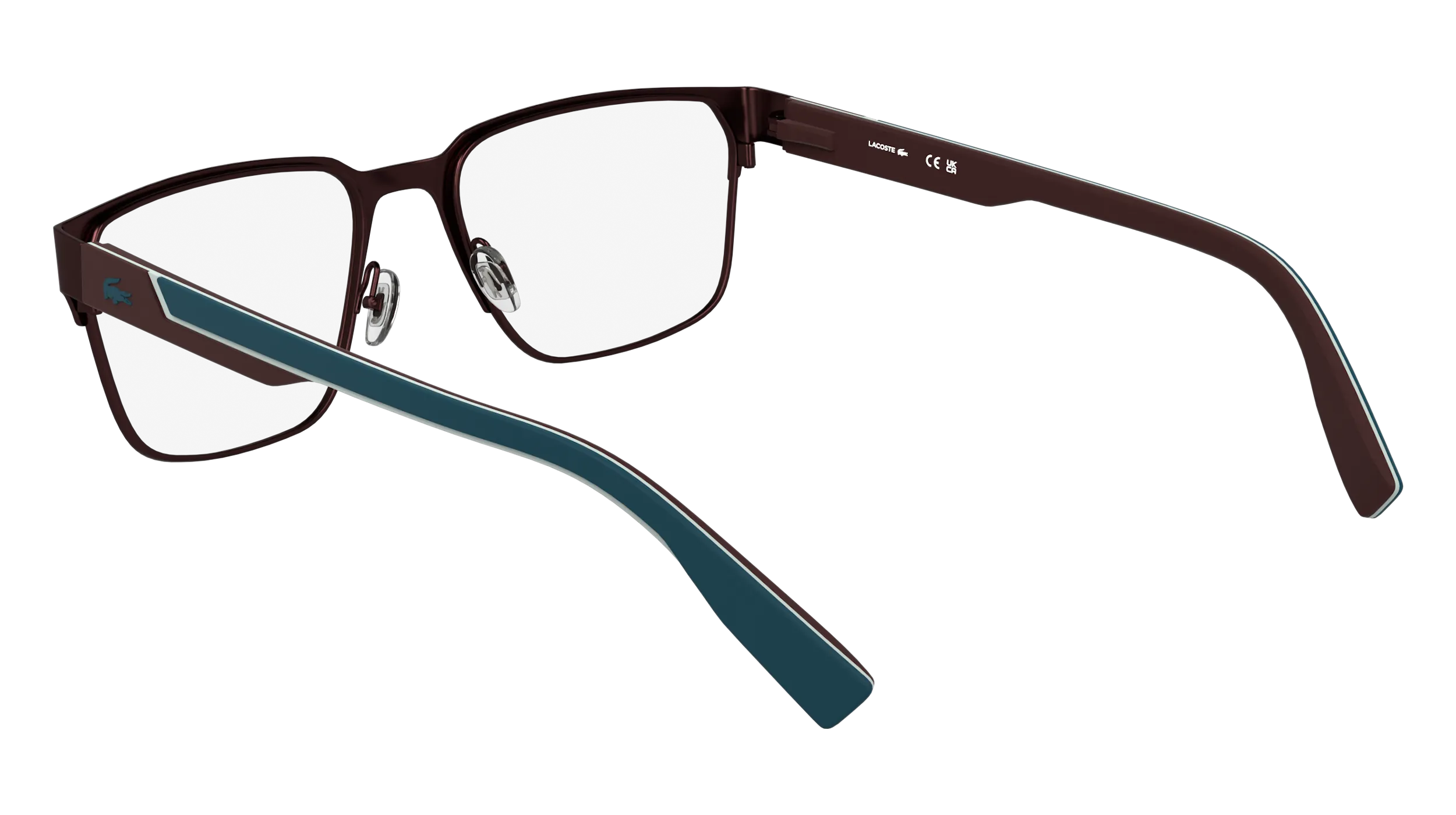 Lacoste L2306 601 Montature da vista Metallo Bordeaux Squadrata Normale - immagine 4