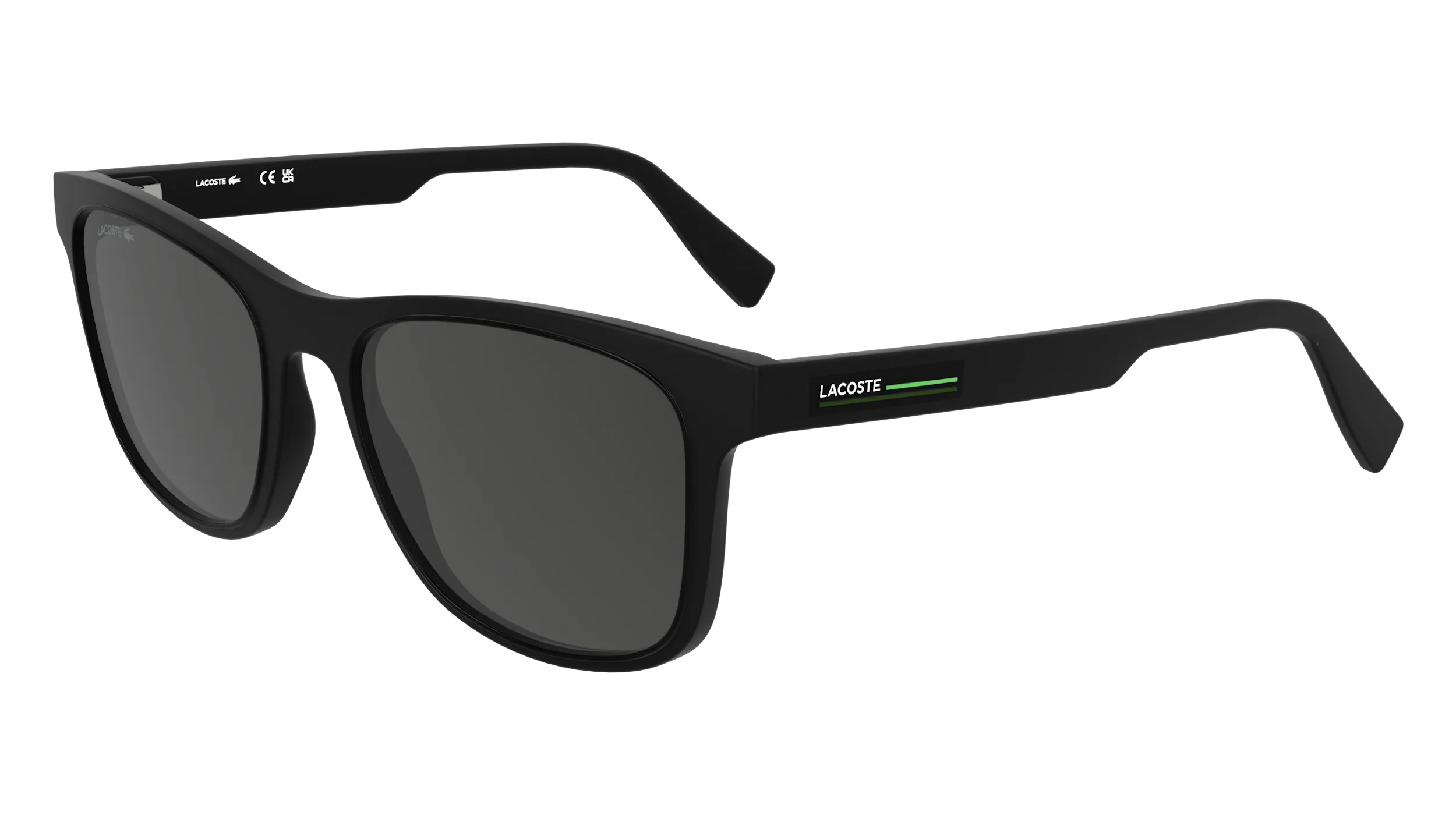 Lacoste L6054S 002 Occhiali da sole Bio-iniettato Nero Grigio Squadrata Normale - immagine 1