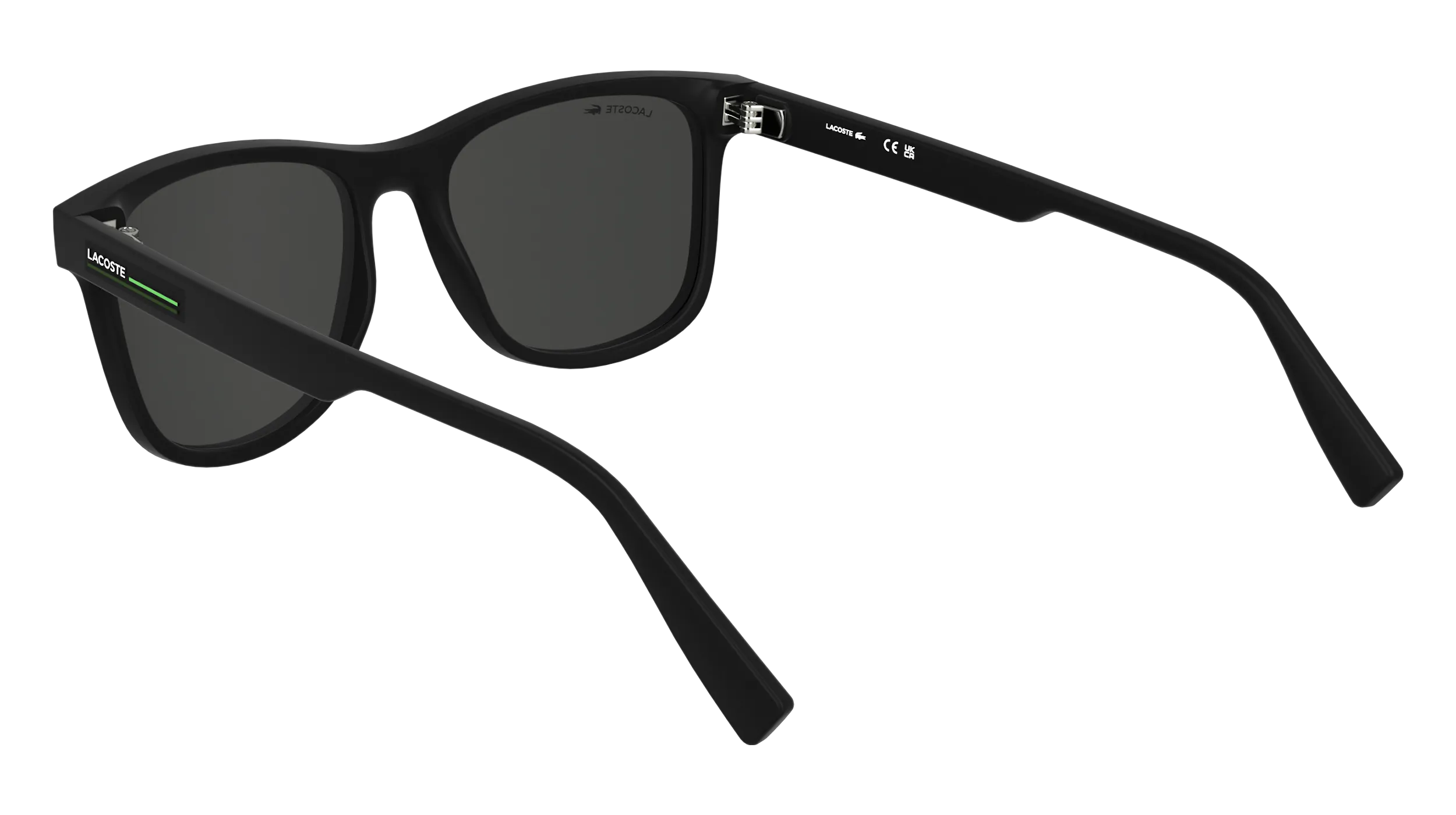 Lacoste L6054S 002 Occhiali da sole Bio-iniettato Nero Grigio Squadrata Normale - immagine 4