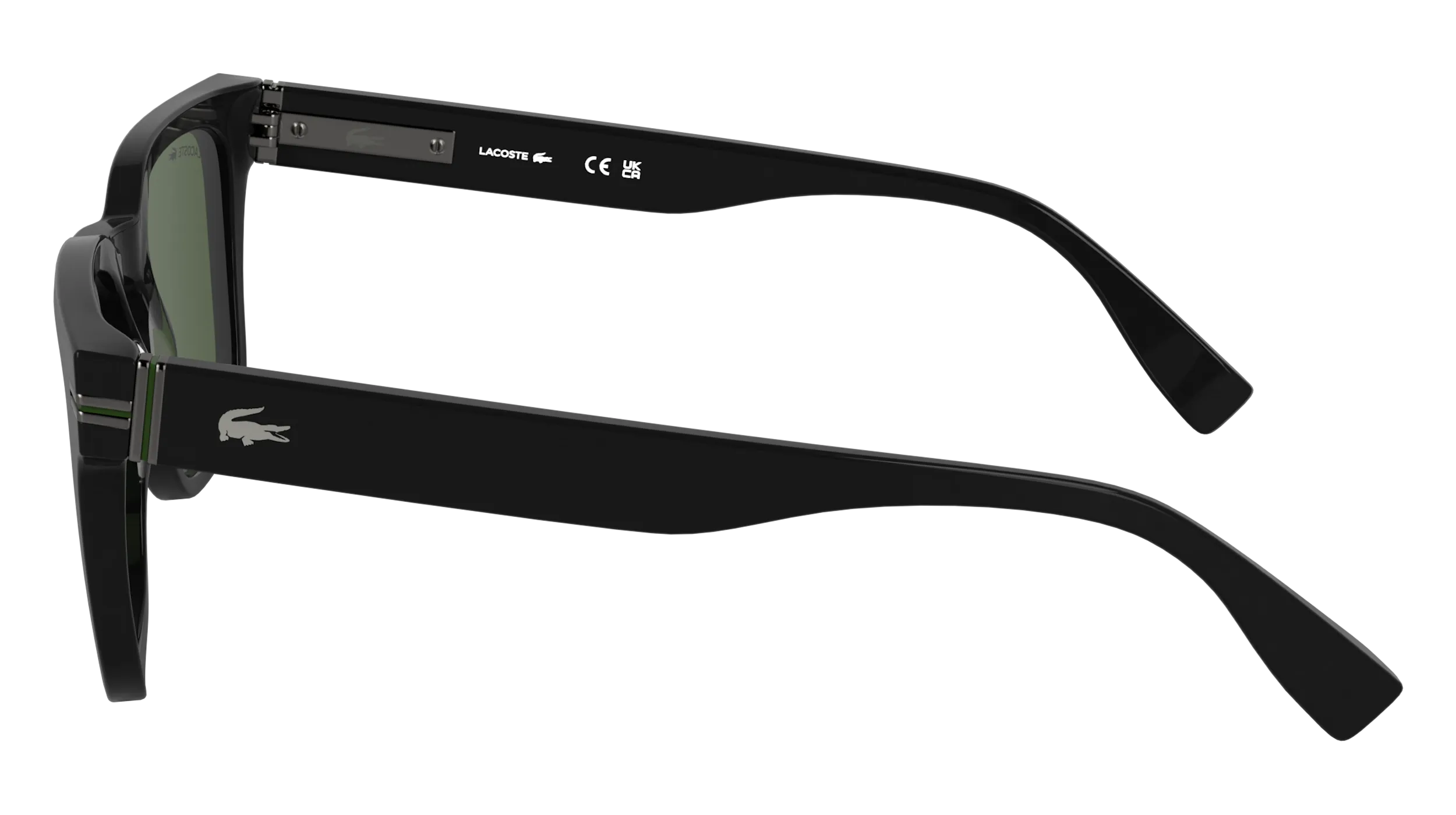 Lacoste L6065S 001 Occhiali da sole Acetato Nero Squadrata Normale - immagine 3