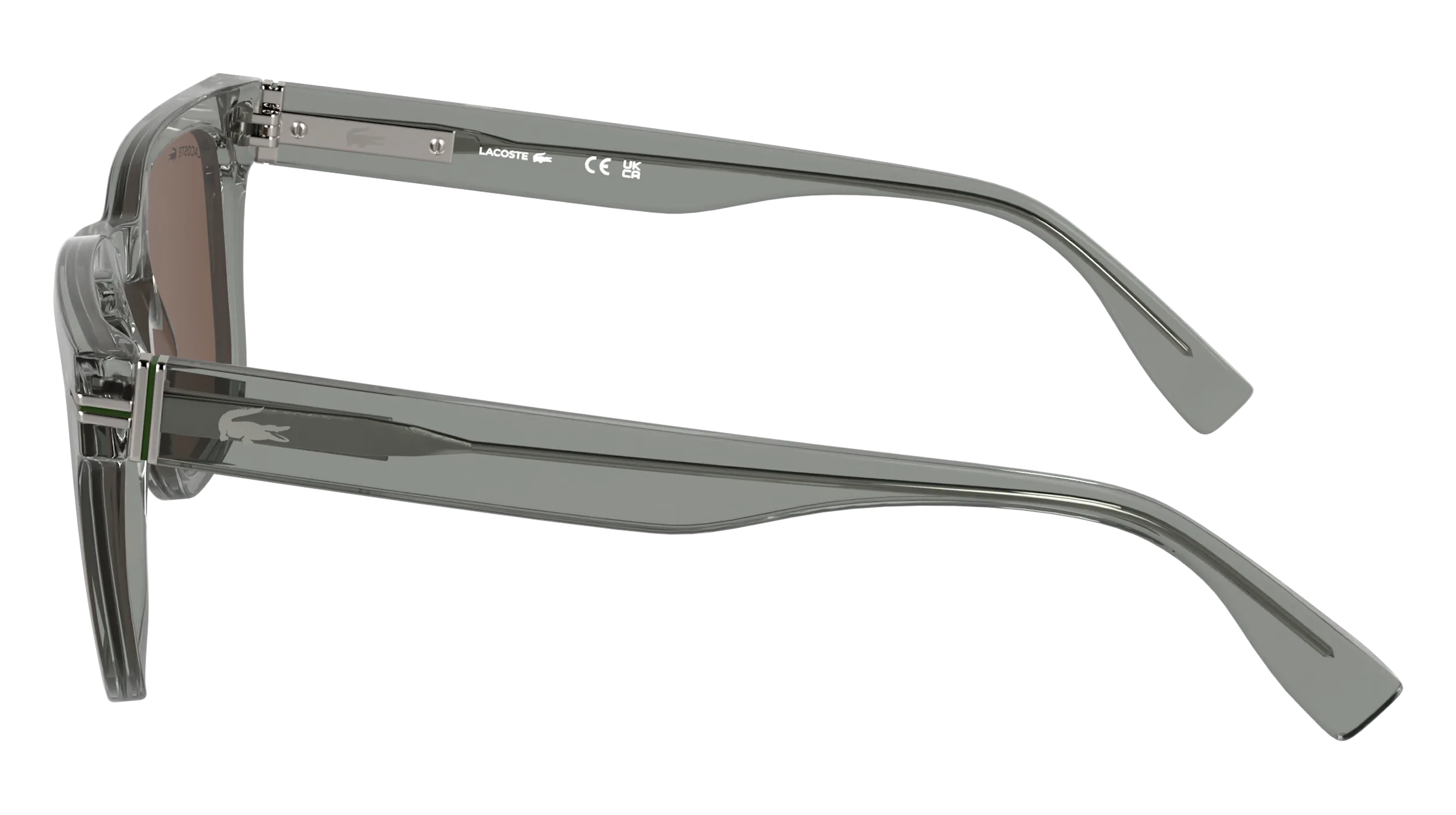 Lacoste L6065S 038 Occhiali da sole Acetato Rosso Squadrata Normale - immagine 3