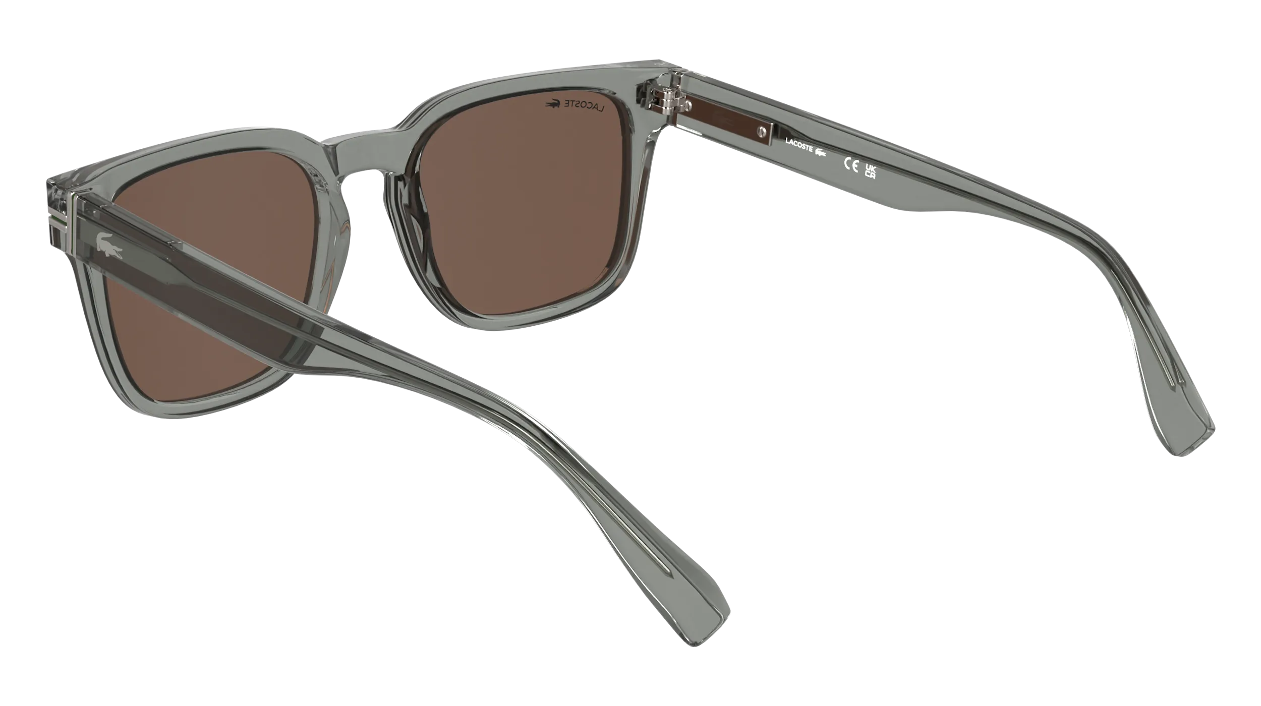 Lacoste L6065S 038 Occhiali da sole Acetato Rosso Squadrata Normale - immagine 4