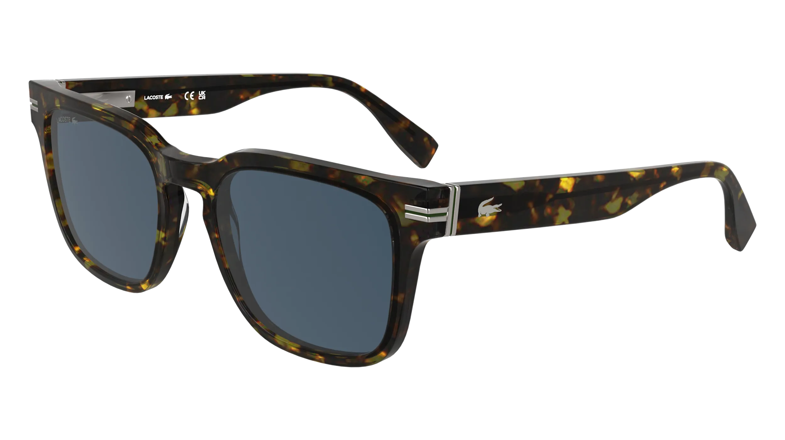 Lacoste L6065S 230 Occhiali da sole Acetato Havana Blu Squadrata Normale - immagine 1
