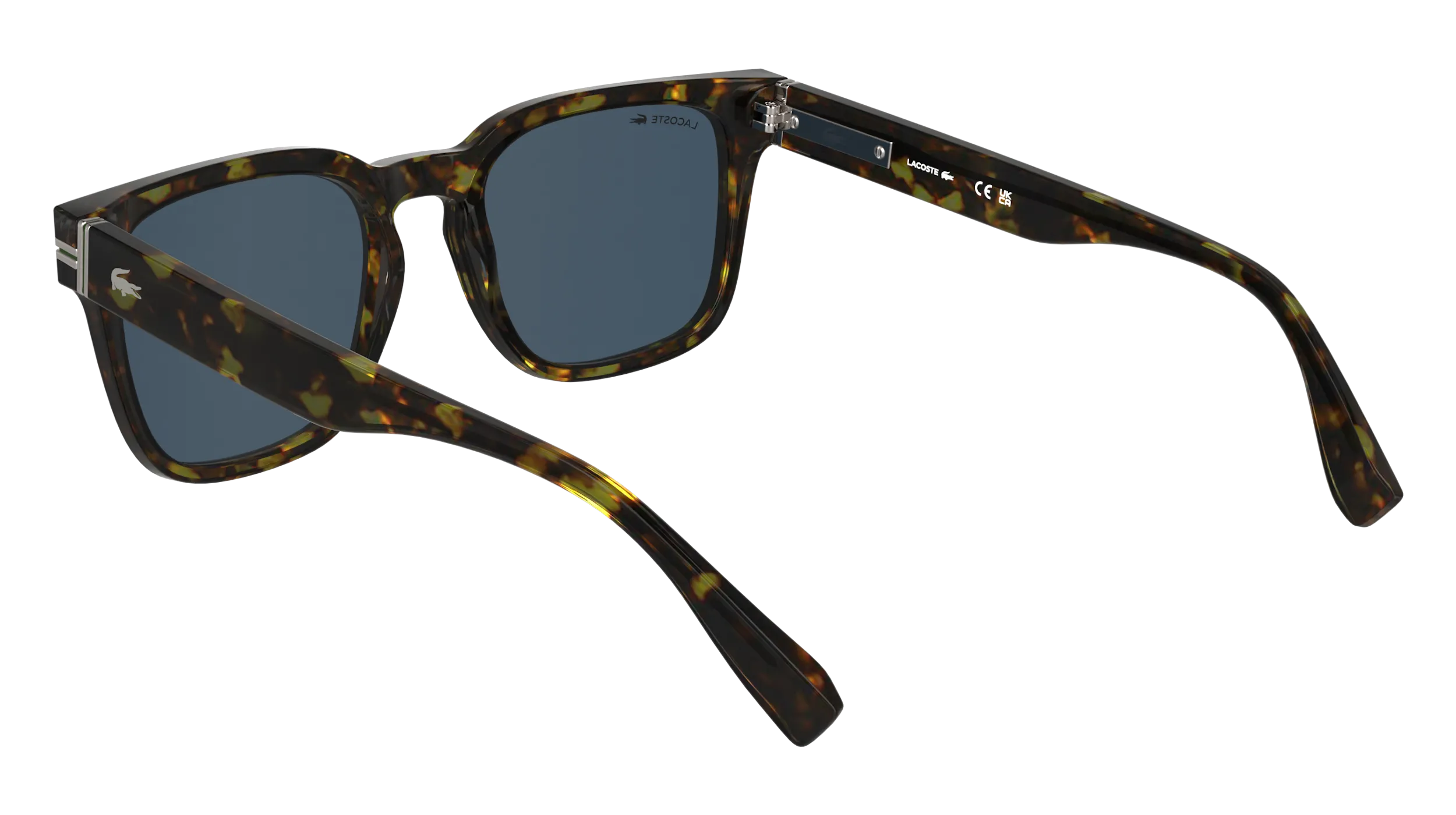 Lacoste L6065S 230 Occhiali da sole Acetato Havana Blu Squadrata Normale - immagine 4
