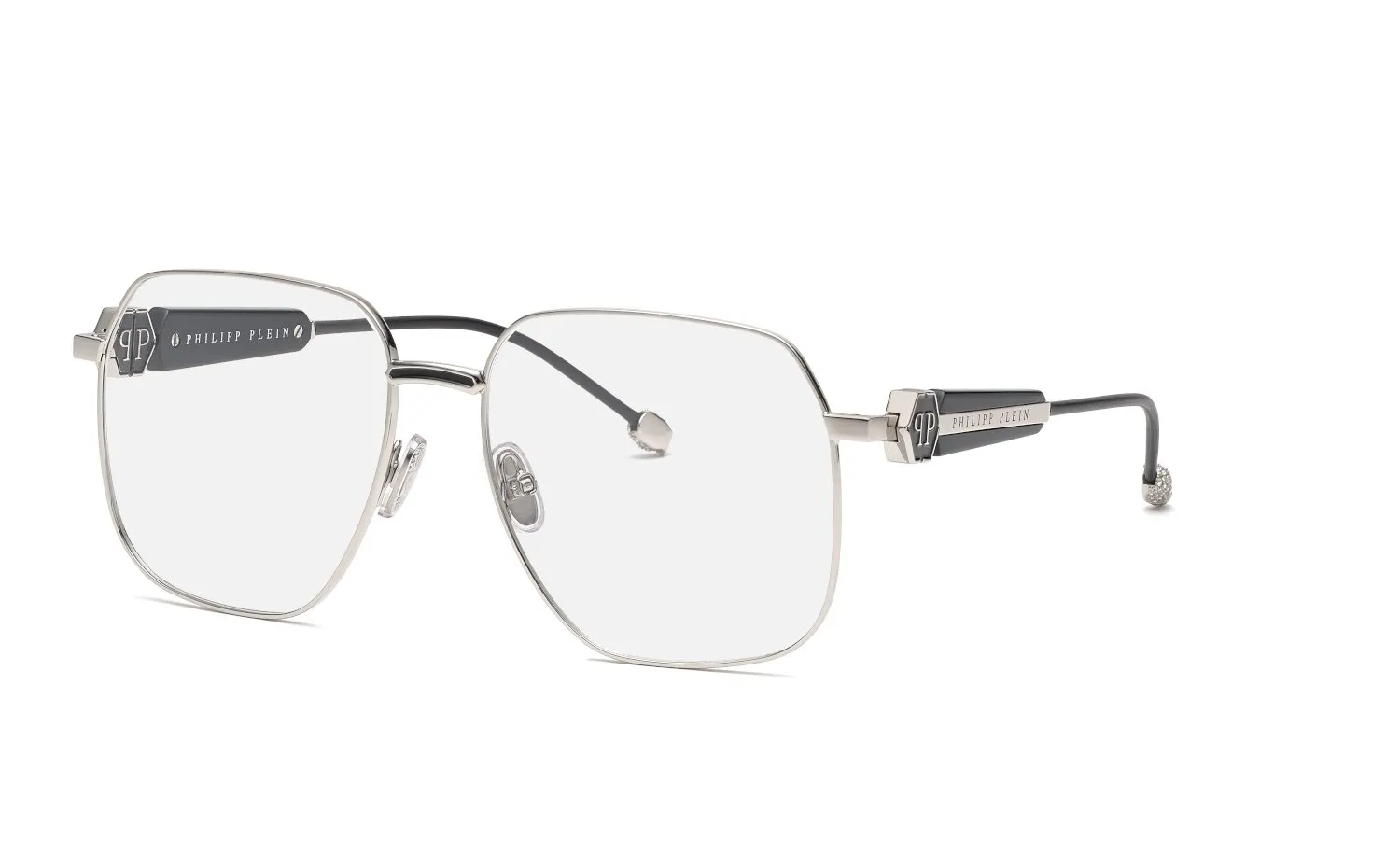 Philipp Plein VPP126S PLEIN QUEEN 583 Montature da vista Metallo Palladio Geometrica - immagine 1