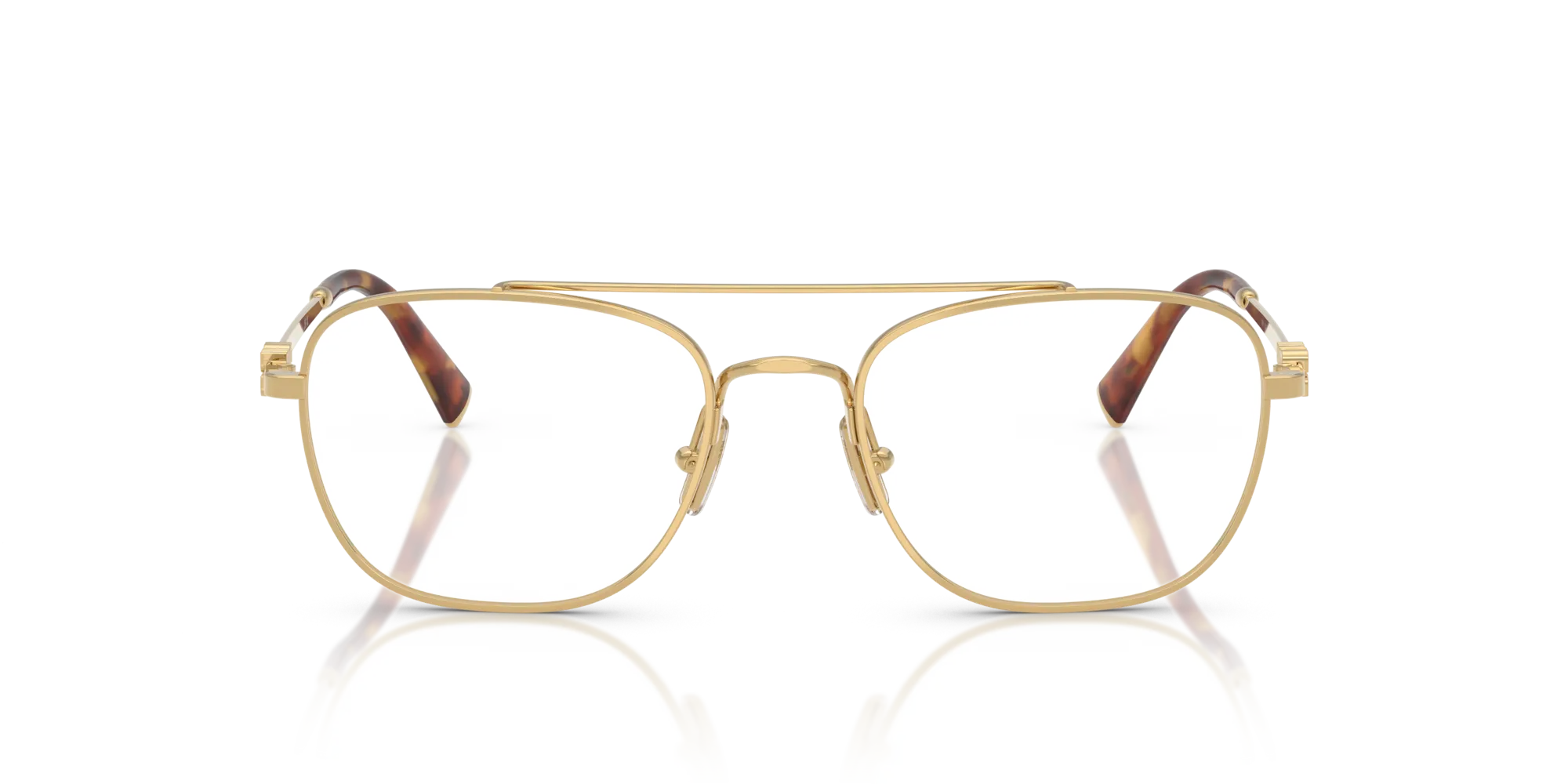 Miu Miu MU 51WV 5AK1O1 Montature da vista Metallo Oro Squadrata Normale - immagine 3