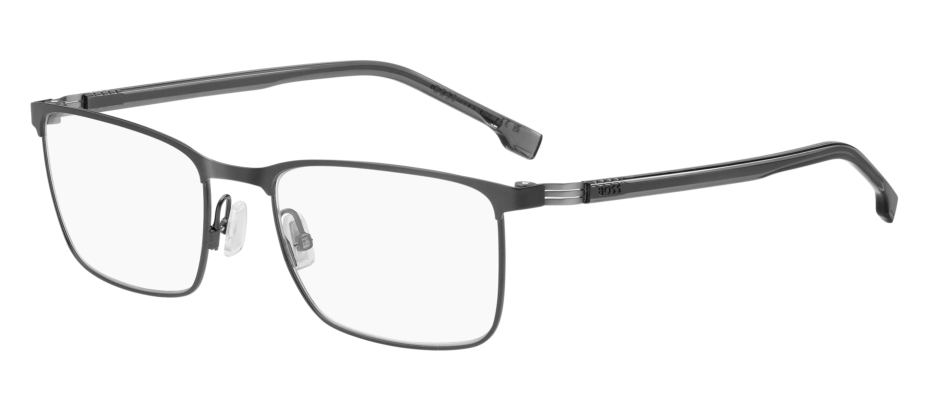 Hugo Boss BOSS 1637 SVK/99 Montature da vista Acciaio Grigio opaco Squadrata - immagine 1