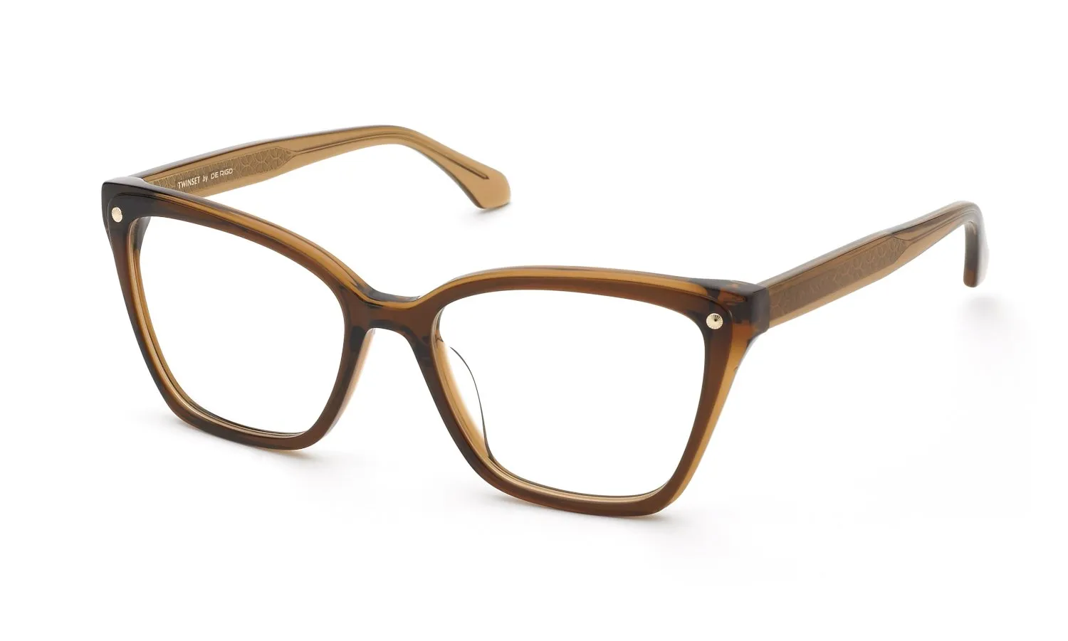 Twinset VTW073 0C14 Montature da vista Acetato Marrone Squadrata - immagine 1