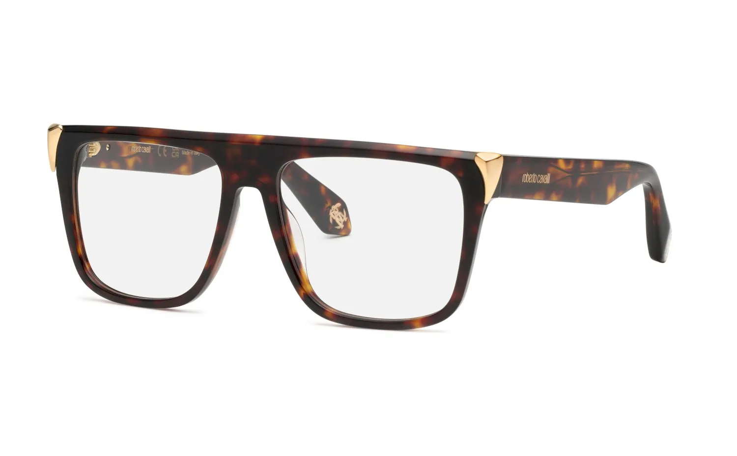 Roberto Cavalli VRC107M 743 Montature da vista Acetato Havana Squadrata - immagine 1