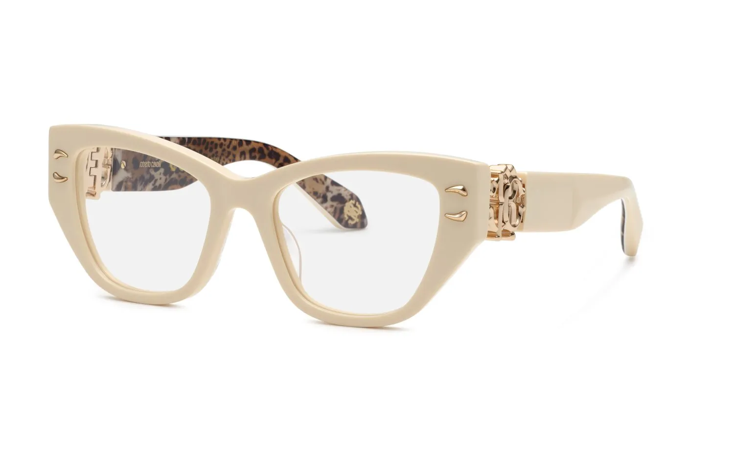 Roberto Cavalli VRC075M 09X7 Montature da vista Acetato Avorio Cat Eye - immagine 1
