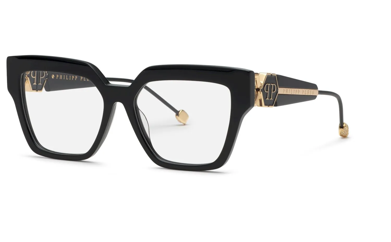 Philipp Plein VPP165S PLEIN QUEEN 700 Montature da vista Acetato Nero Squadrata - immagine 1