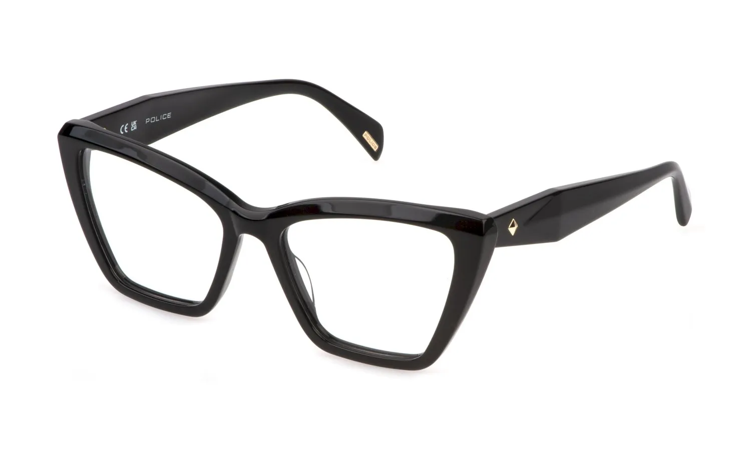 Police VPLP52 GEM 6 700 Montature da vista Acetato Nero Squadrata - immagine 1