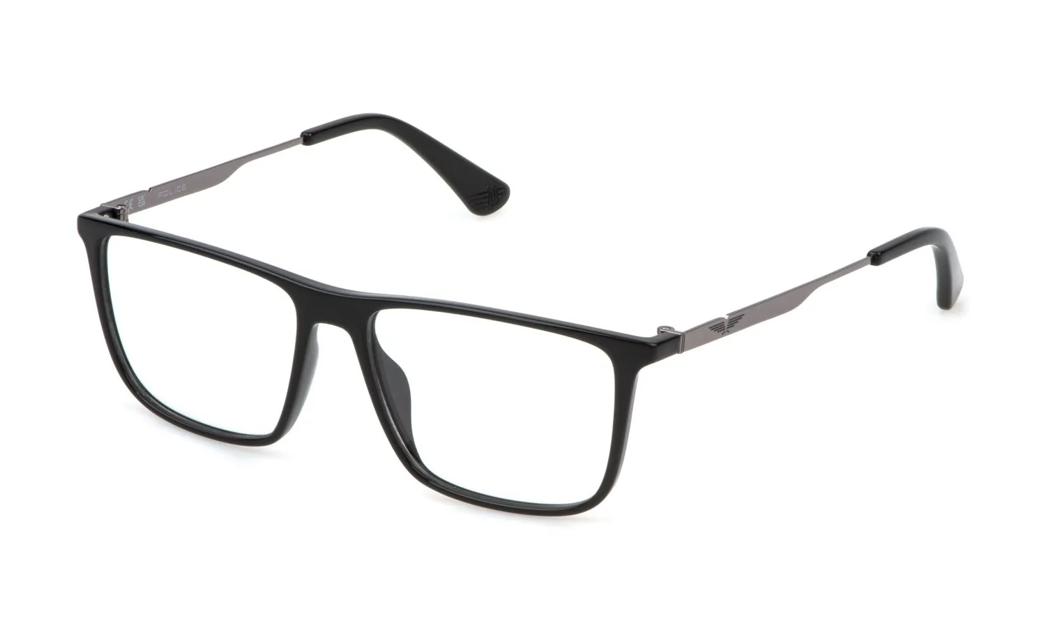 Police VPLP09 ORIGINS LITE 27 0Z42 Montature da vista Iniettato Nero Squadrata - immagine 1