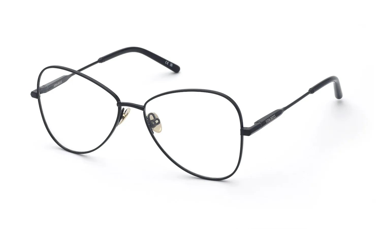 Nina Ricci VNR420 530 Montature da vista Metallo Nero Farfalla - immagine 1