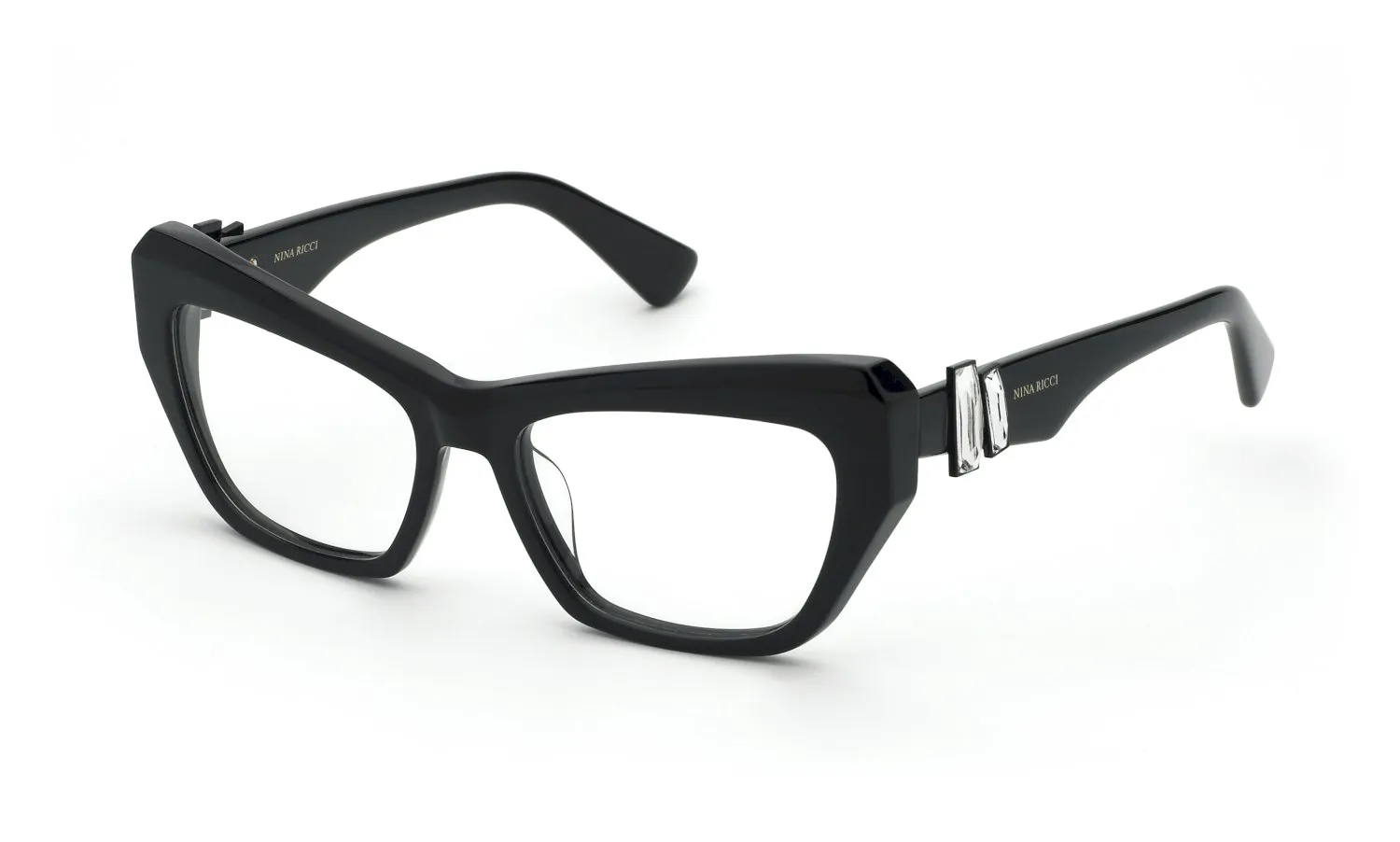 Nina Ricci VNR413S 700S Montature da vista Acetato Nero Cat Eye - immagine 1