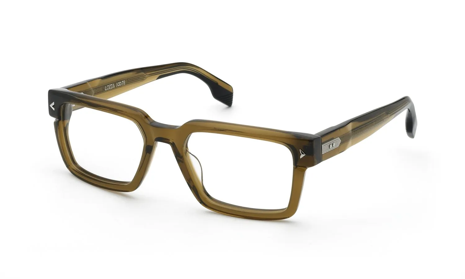 Lozza VL4381M ADAGIO 7 760 Montature da vista Acetato Giallo Squadrata - immagine 1