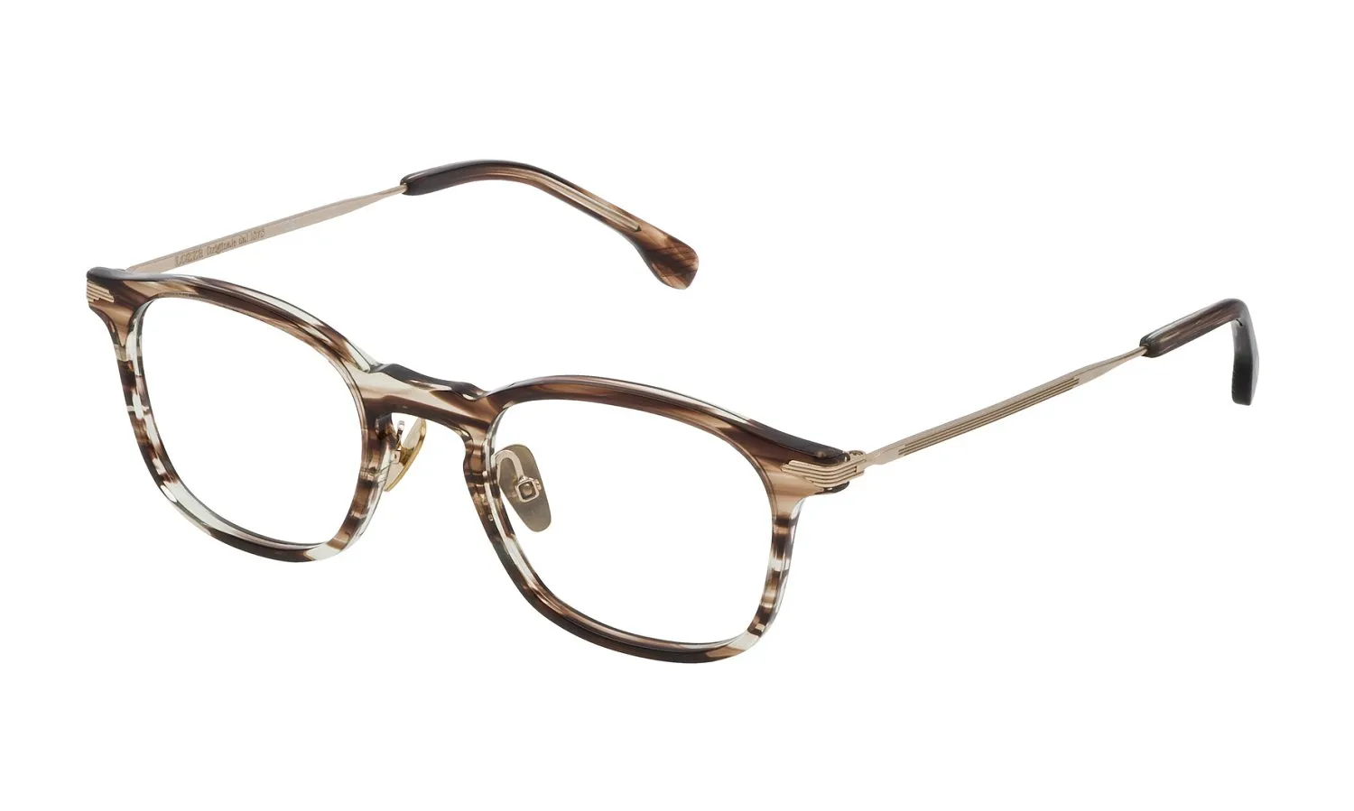 Lozza VL4143 PALERMO 1 06XE Montature da vista Acetato Marrone Geometrica - immagine 1