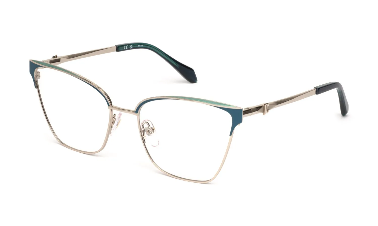 Just Cavalli VJC124 492 Montature da vista Metallo Oro Farfalla - immagine 1