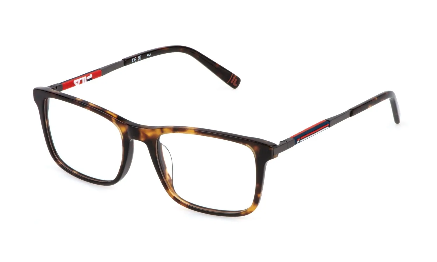 Fila VFI880 04BL Montature da vista Acetato Havana Geometrica - immagine 1