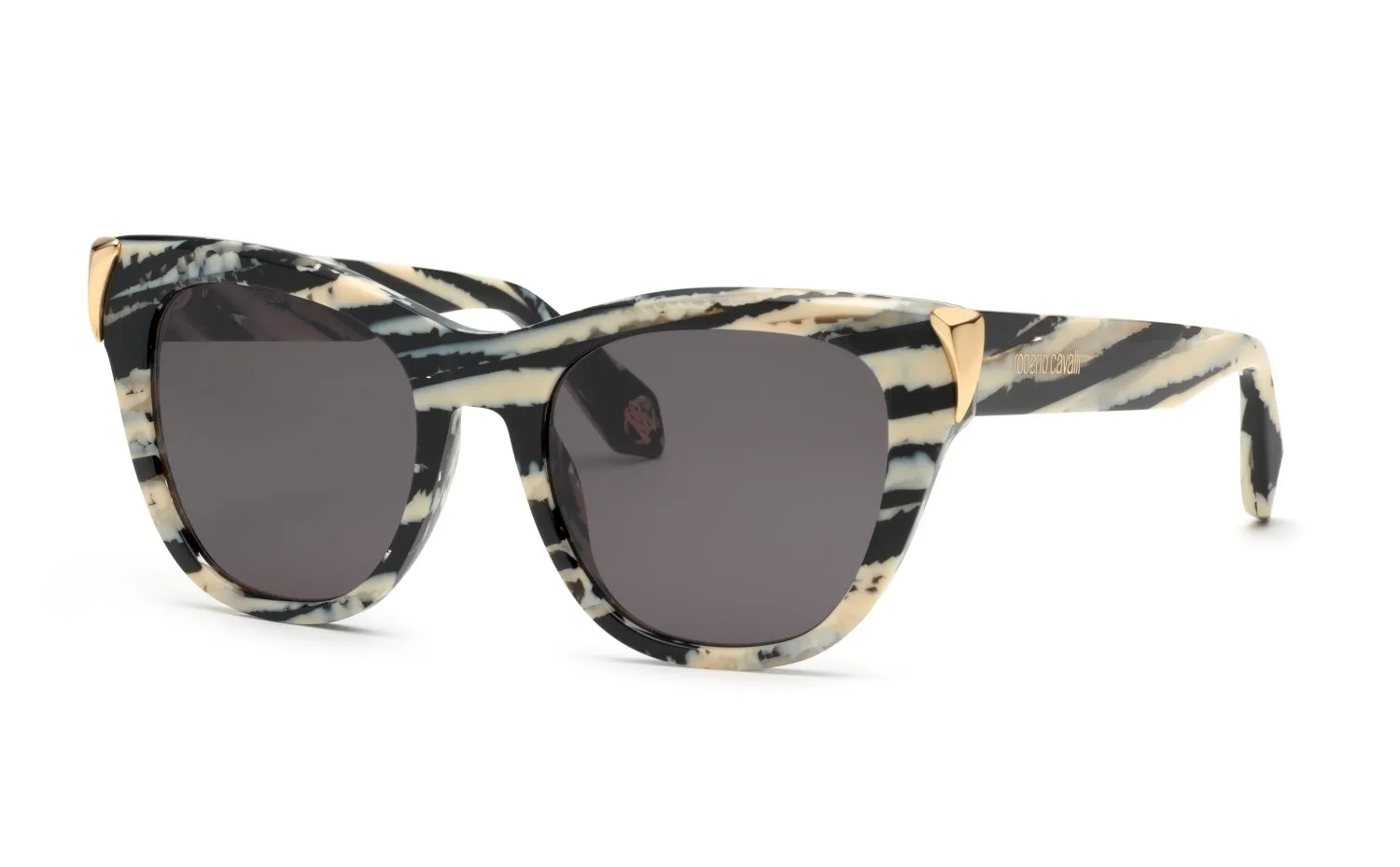 Roberto Cavalli SRC095M 0AHH Occhiali da sole Acetato Multi-colore Fumo Farfalla Normale - immagine 1