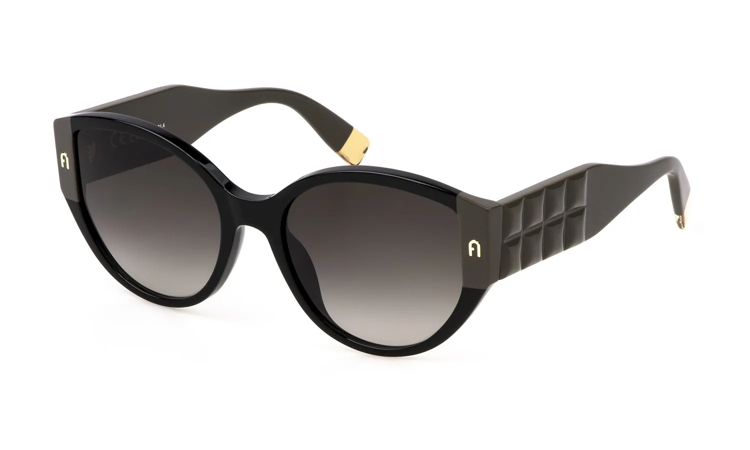 Furla SFU784 700 Occhiali da sole outlet Acetato Nero Fumo Farfalla Normale Sfumato - immagine 1