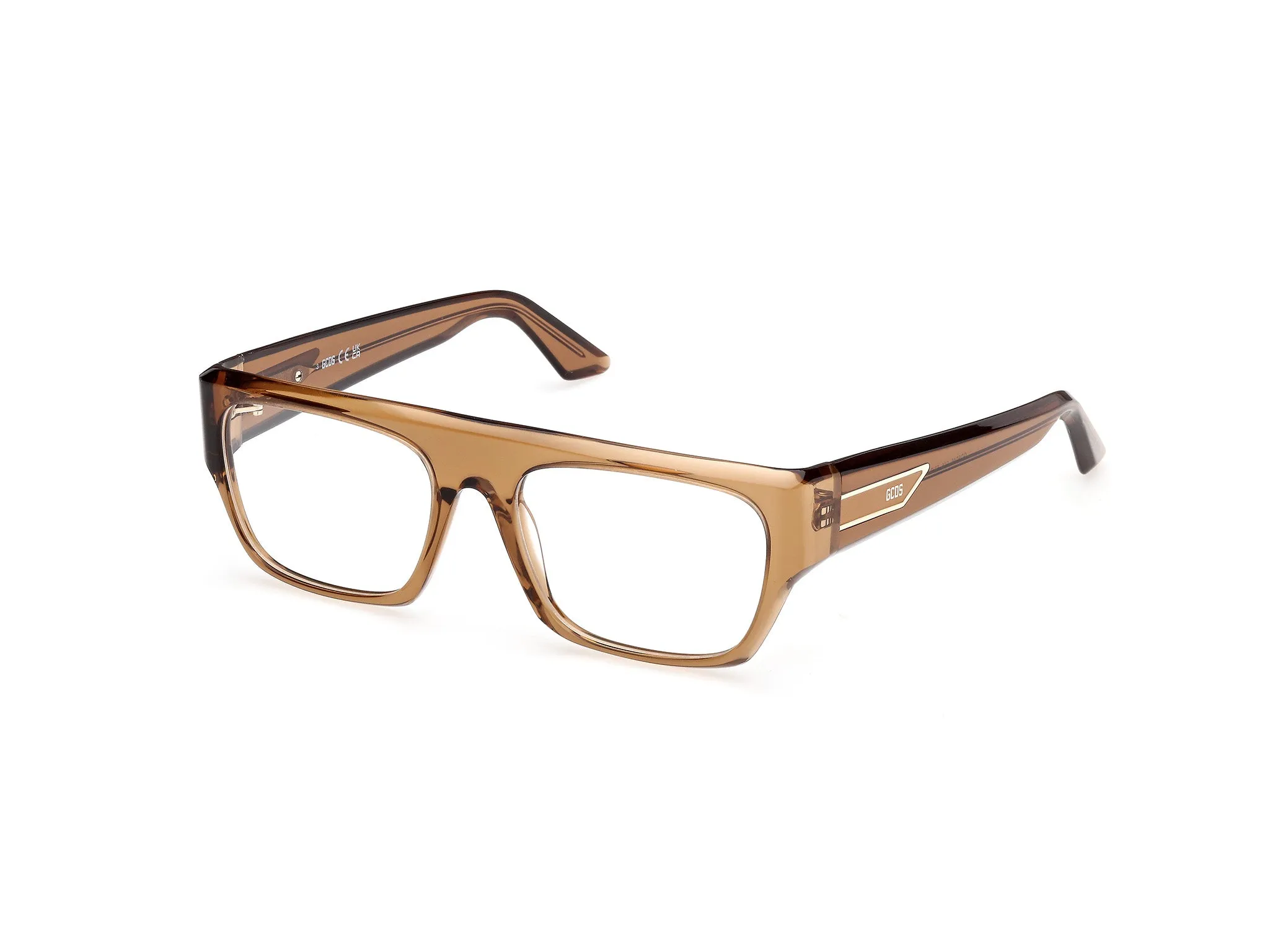 GCDS GD5045 045 Montature da vista Acetato Marrone Squadrata Normale - immagine 1