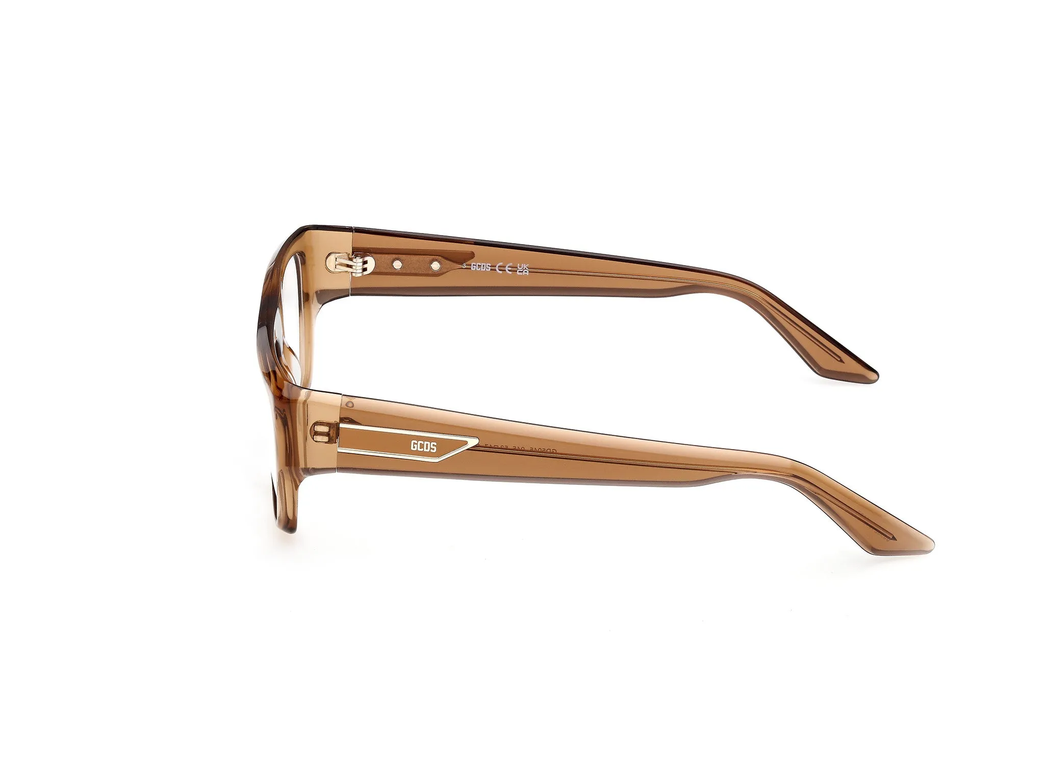 GCDS GD5045 045 Montature da vista Acetato Marrone Squadrata Normale - immagine 3