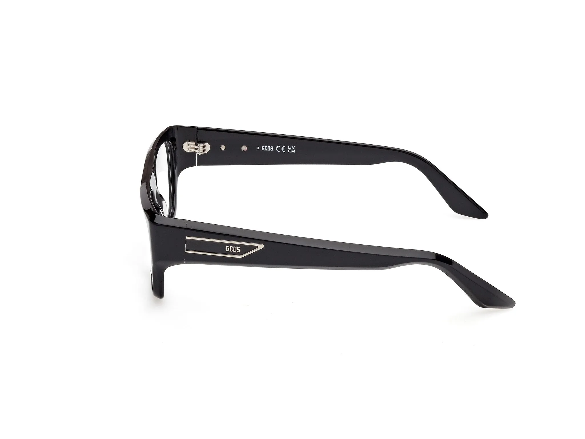 GCDS GD5045 1 Montature da vista Acetato Nero Squadrata Normale - immagine 3