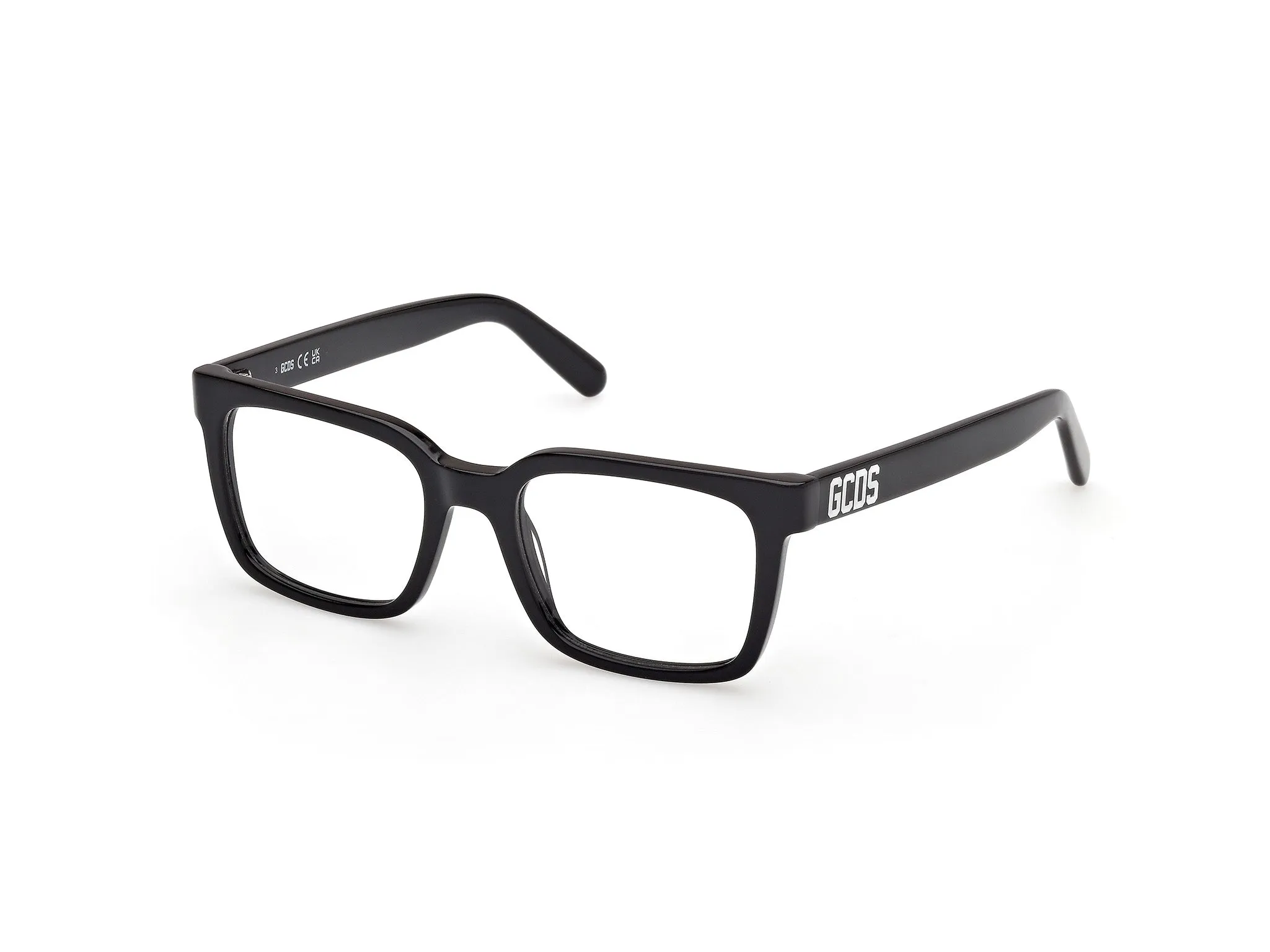GCDS GD5044 1 Montature da vista Acetato Nero Squadrata Normale - immagine 1