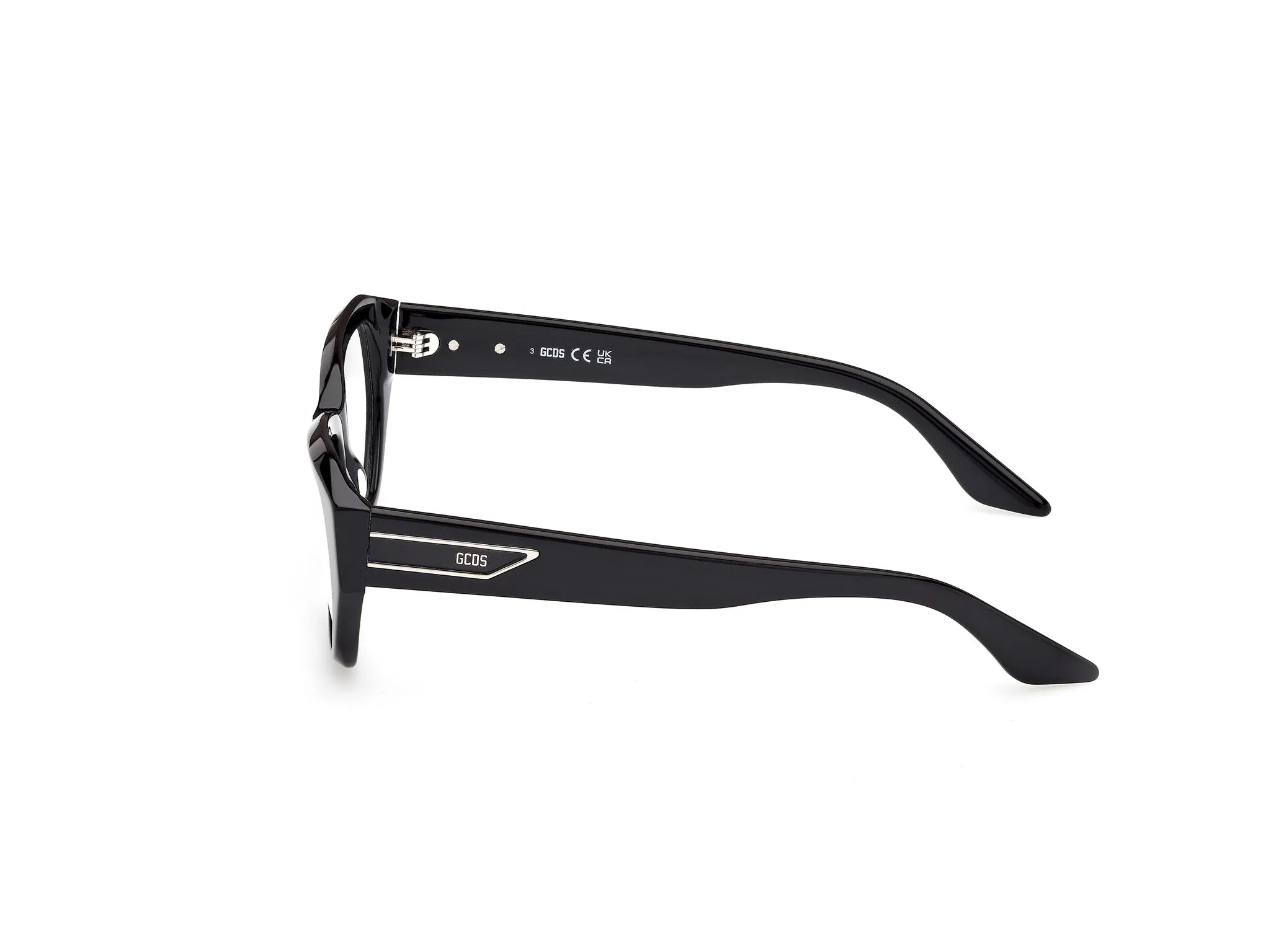 GCDS GD5041 001 Montature da vista Acetato Nero Geometrica Normale - immagine 3