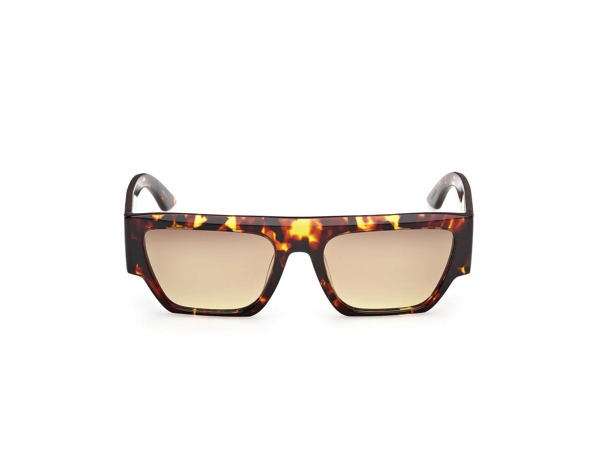 GCDS GD0064 52K Occhiali da sole Acetato Havana Trasparente Geometrica Normale Sfumato - immagine 2