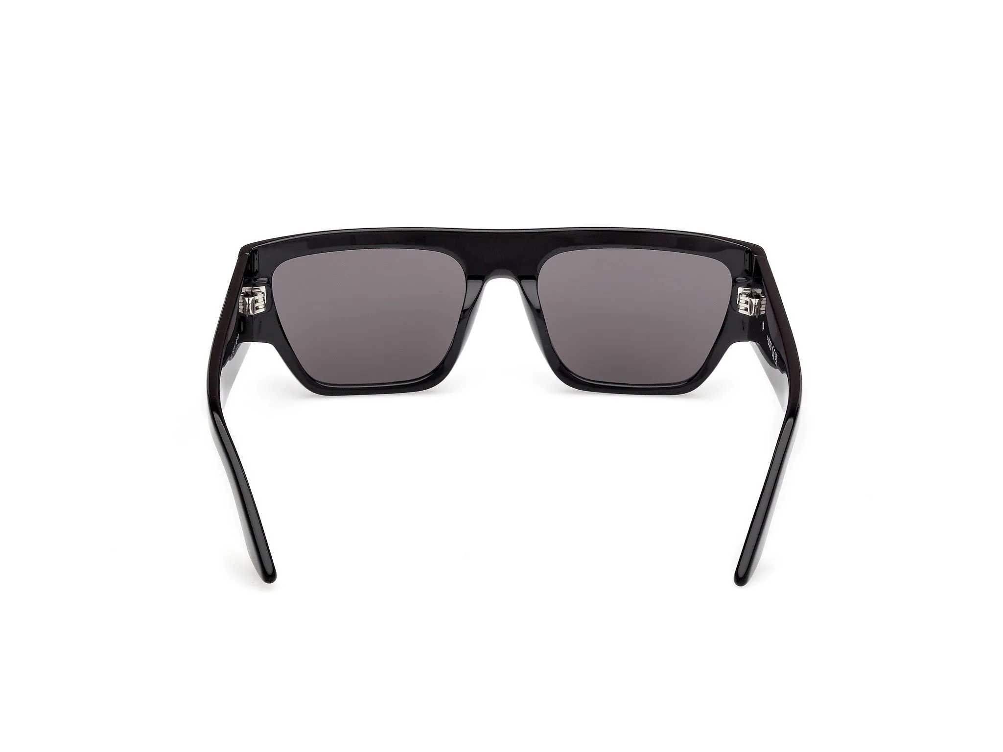 GCDS GD0064 01A Occhiali da sole Acetato Nero Fumo Geometrica Normale - immagine 4