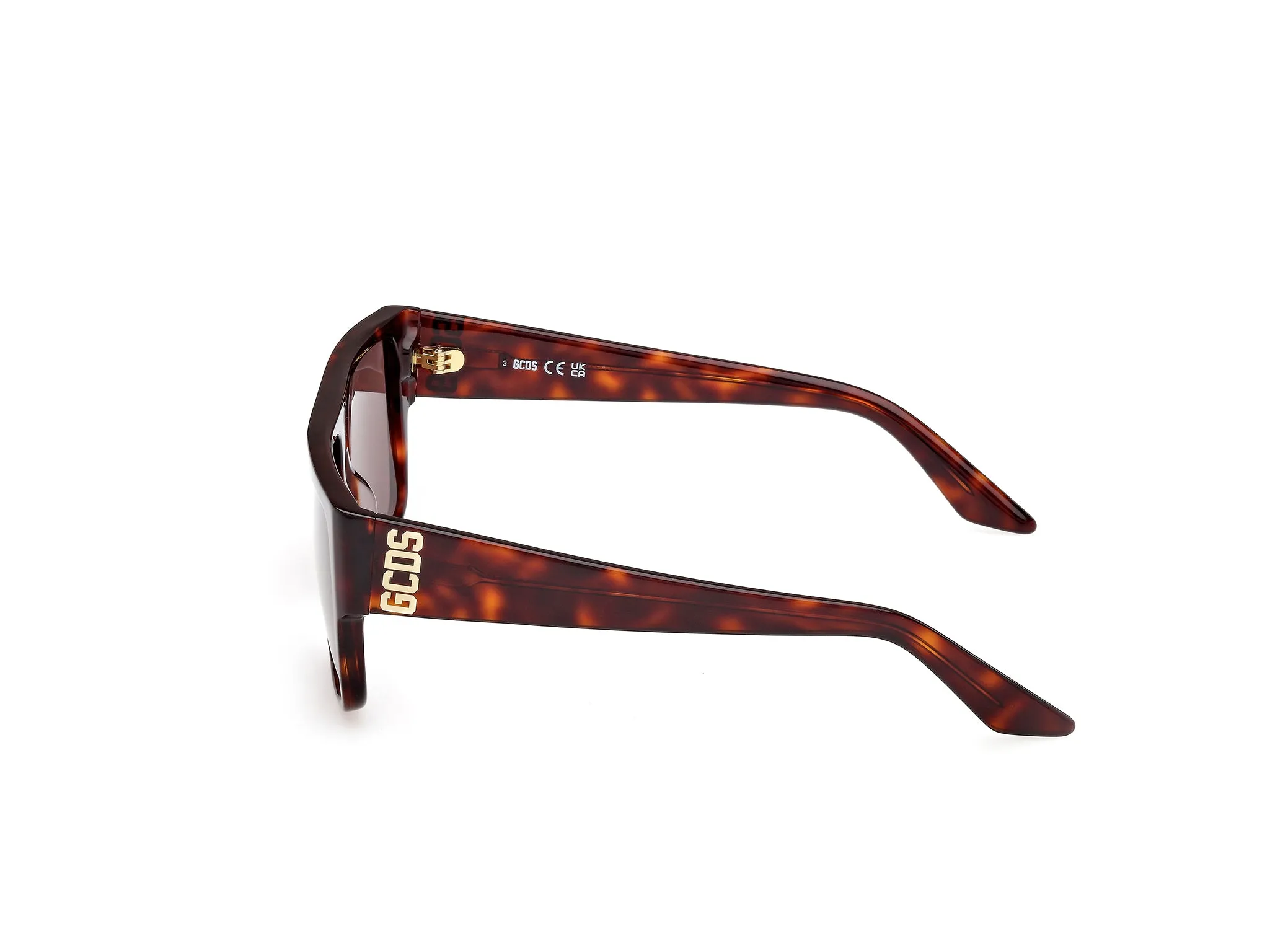 GCDS GD0063 52E Occhiali da sole Acetato Geometrica Normale - immagine 3