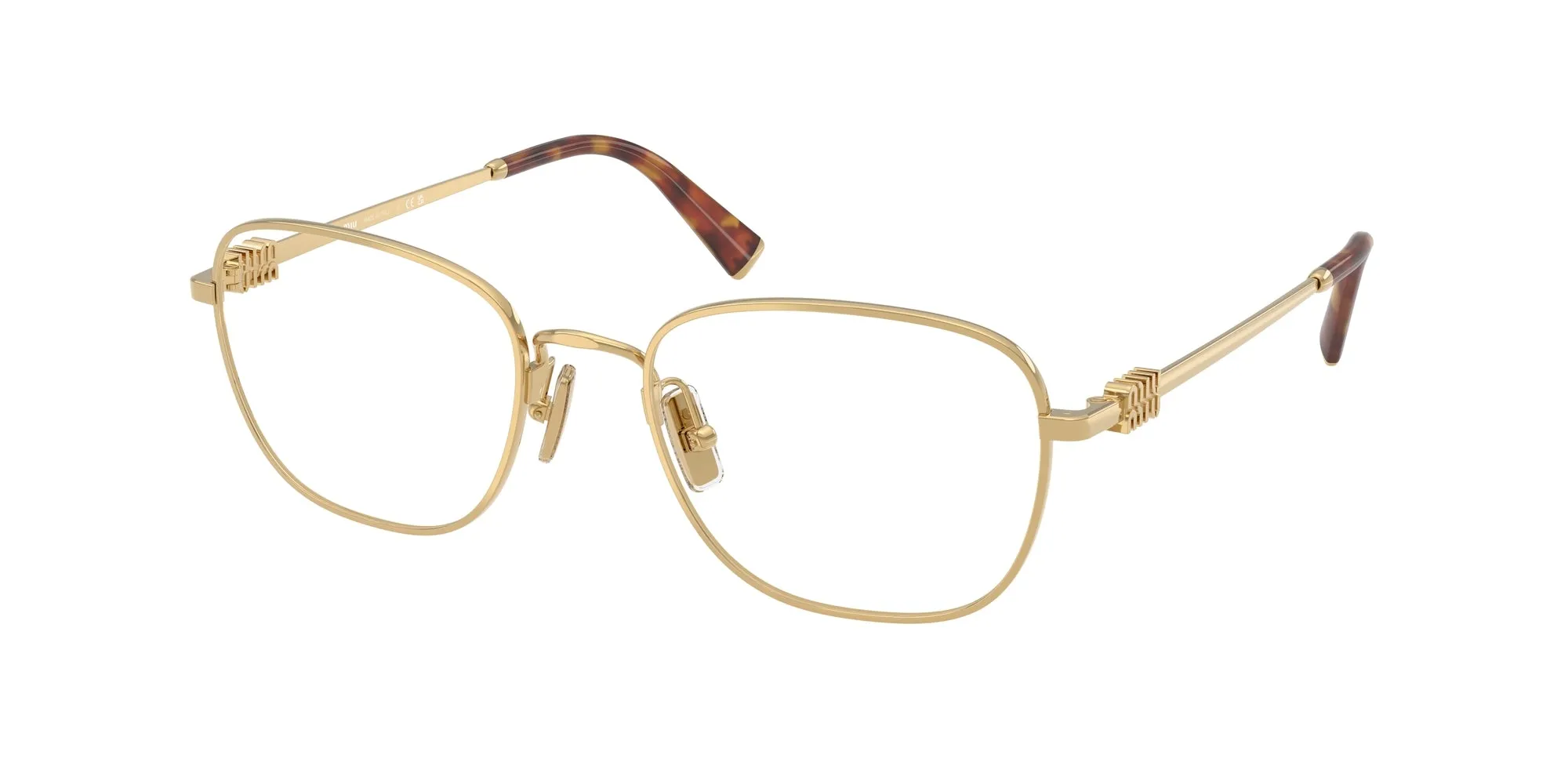 Miu Miu MU 50WV 5AK1O1 Montature da vista Metallo Oro Squadrata Normale - immagine 1