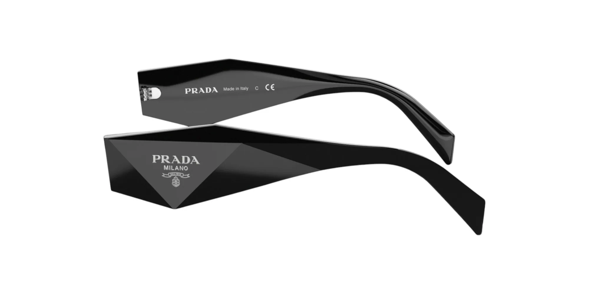 Prada Prada Aste di ricambio Prada PR 08YS Aste di ricambio Acetato Nero - immagine 1