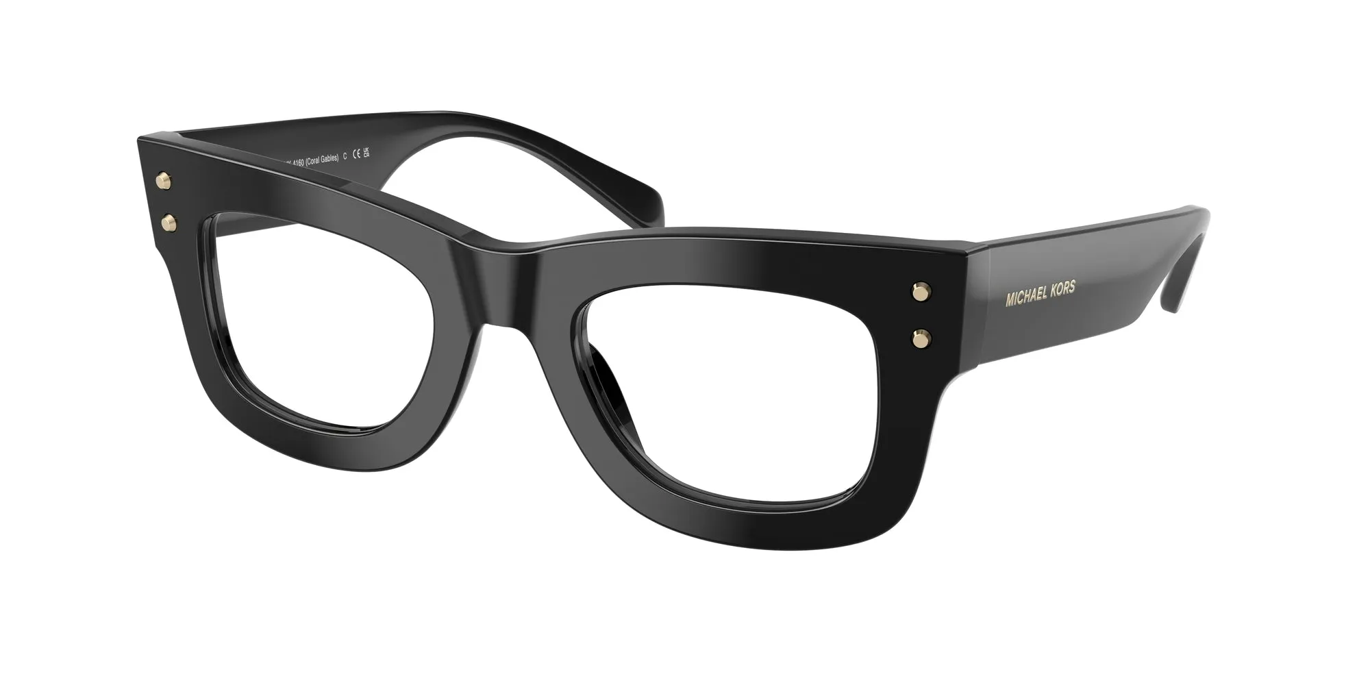 Michael Kors MK4160 CORAL GABLES 3005 Montature da vista Acetato Nero Squadrata Normale - immagine 1