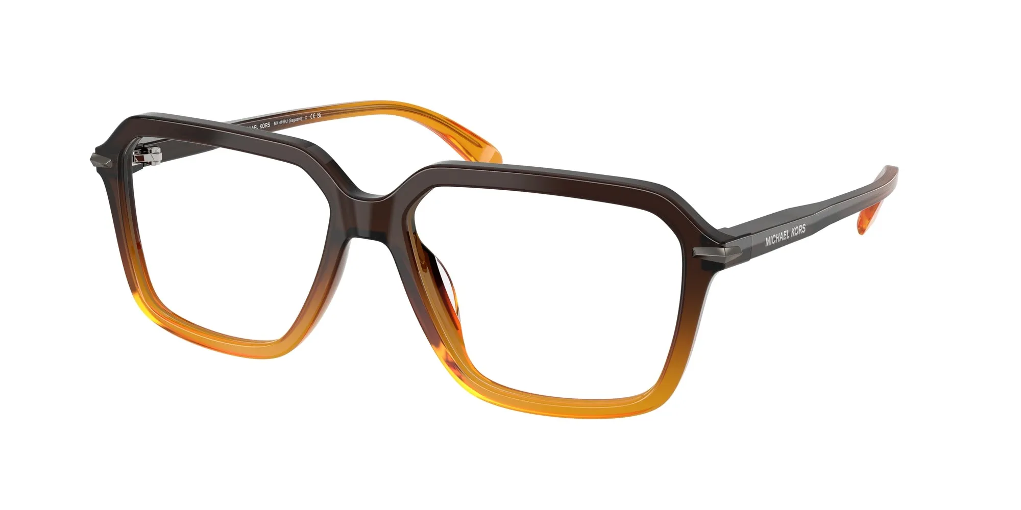 Michael Kors MK4159U SAGUARO 4010 Montature da vista Acetato Arancione Squadrata Normale - immagine 1
