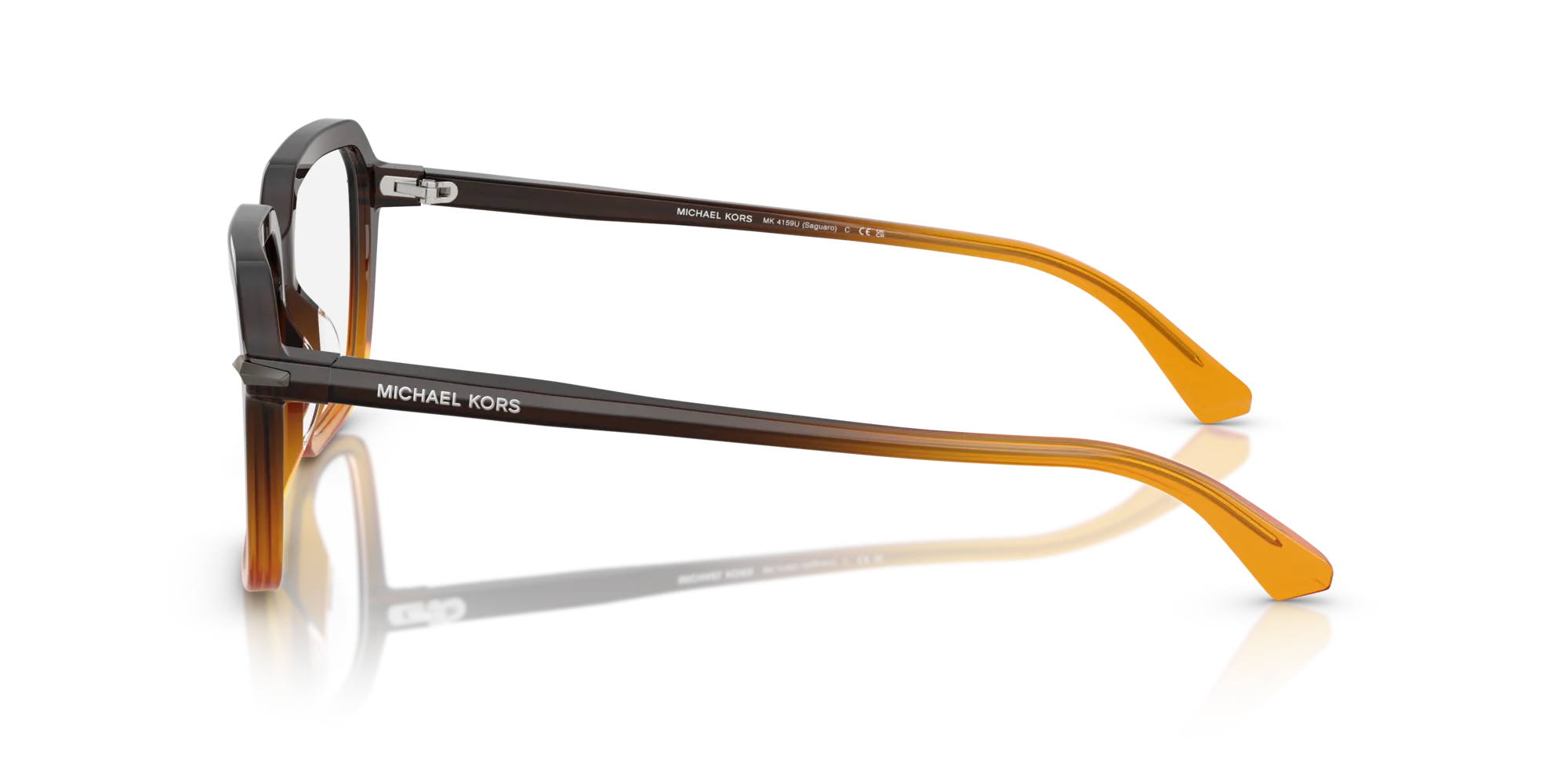 Michael Kors MK4159U SAGUARO 4010 Montature da vista Acetato Arancione Squadrata Normale - immagine 4