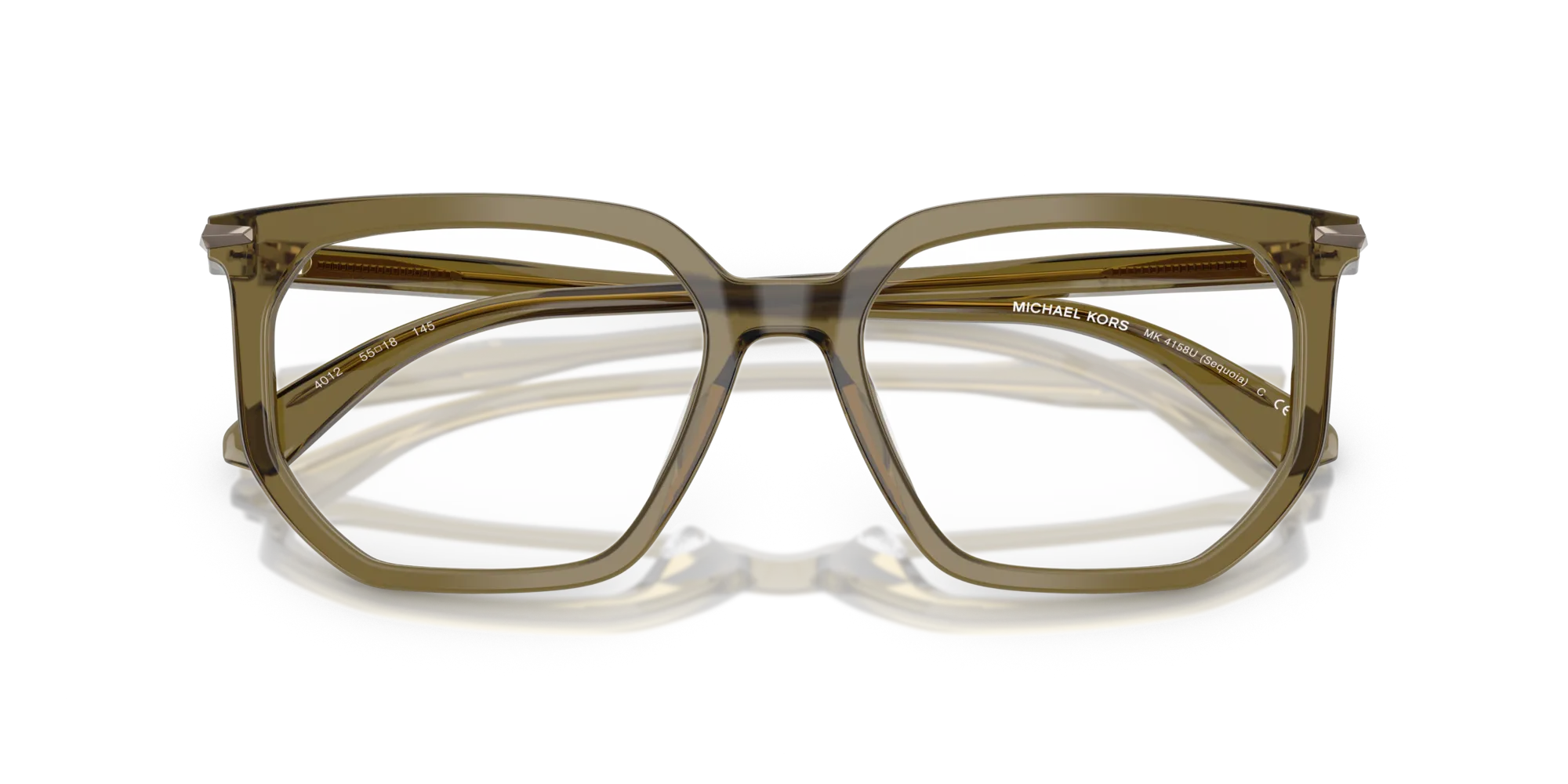 Michael Kors MK4158U SEQUOIA 4012 Montature da vista Acetato Verde Geometrica Normale - immagine 2