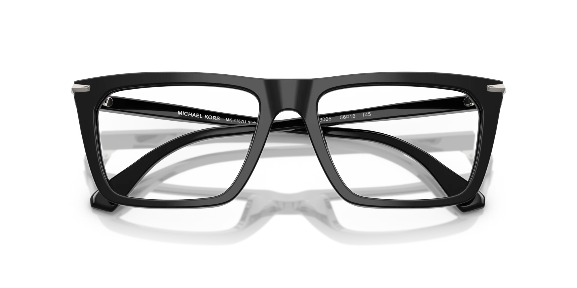 Michael Kors MK4157U ECHO PARK 3005 Montature da vista Acetato Nero Squadrata Normale - immagine 2