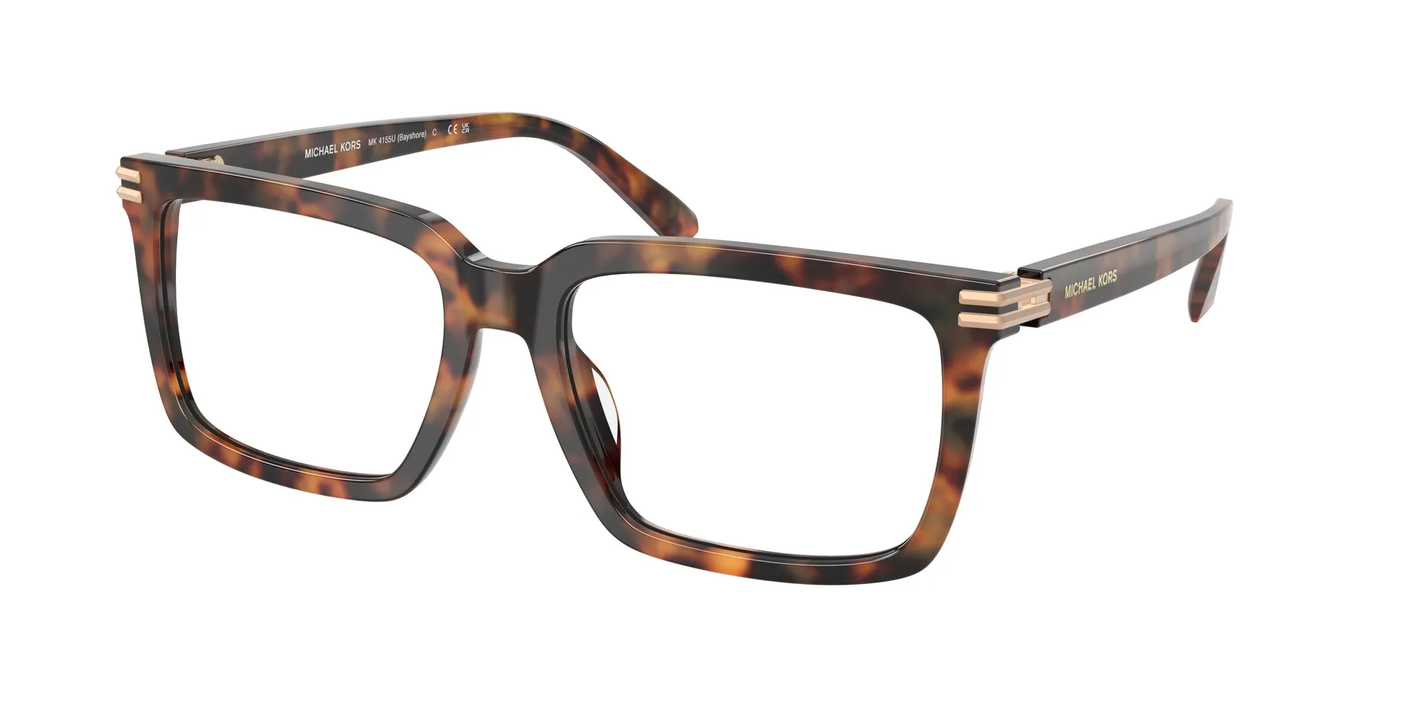 Michael Kors MK4155U BAYSHORE 3904 Montature da vista Acetato Tartaruga Squadrata Normale - immagine 1