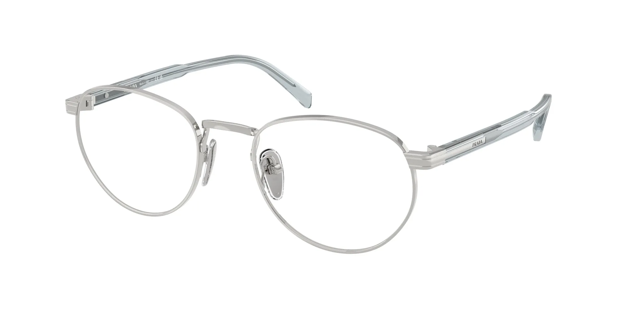 Prada PR B52V 29B1O1 Montature da vista Metallo Argento Pantos Normale - immagine 1