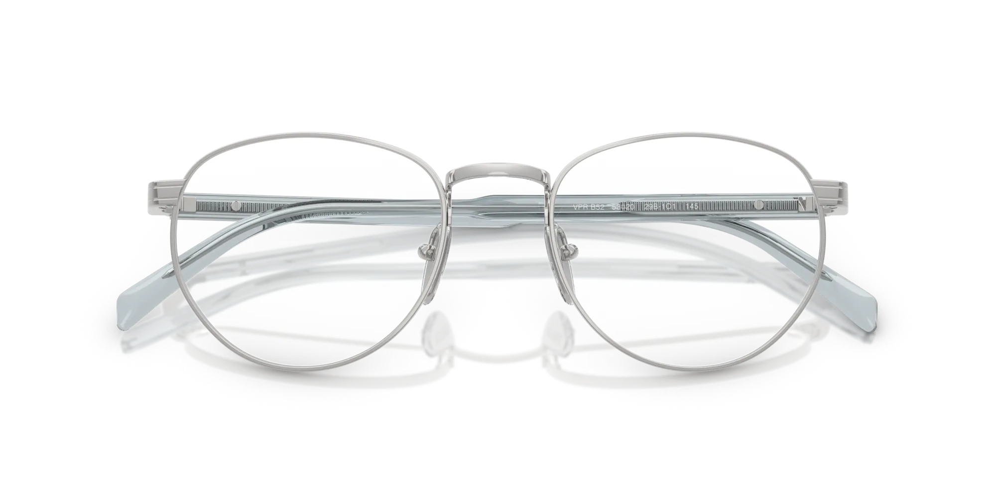 Prada PR B52V 29B1O1 Montature da vista Metallo Argento Pantos Normale - immagine 2