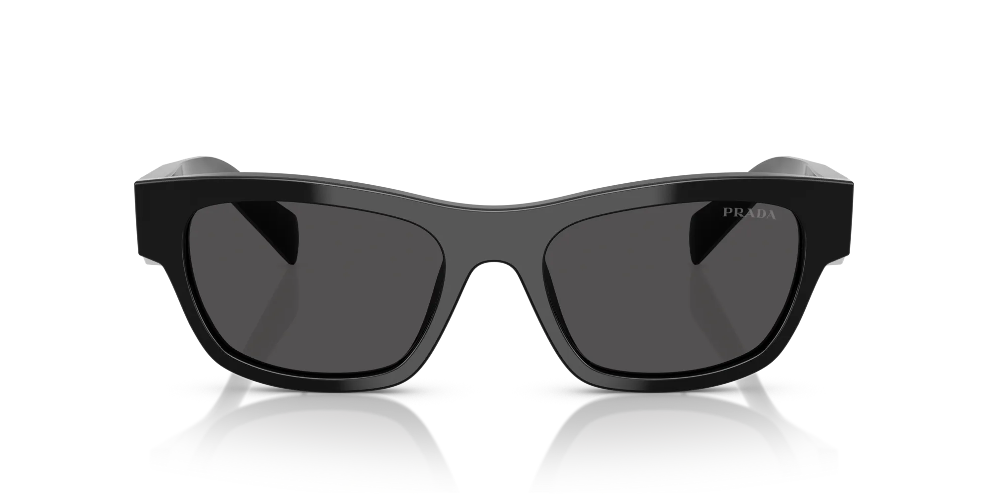 Prada PR B09S 16K08Z Occhiali da sole Acetato Nero Grigio Farfalla Normale - immagine 3