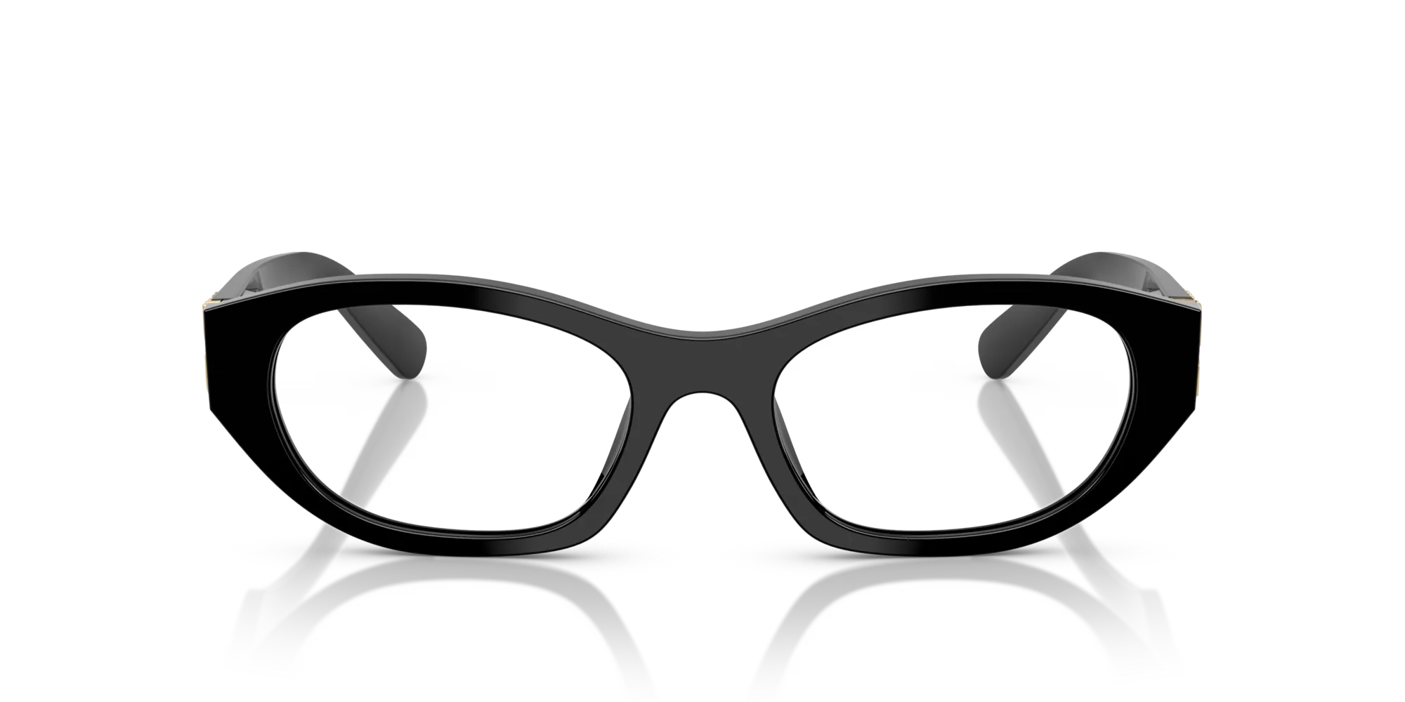 Miu Miu MU 03WV 16K1O1 Montature da vista Acetato Nero Geometrica Normale - immagine 3