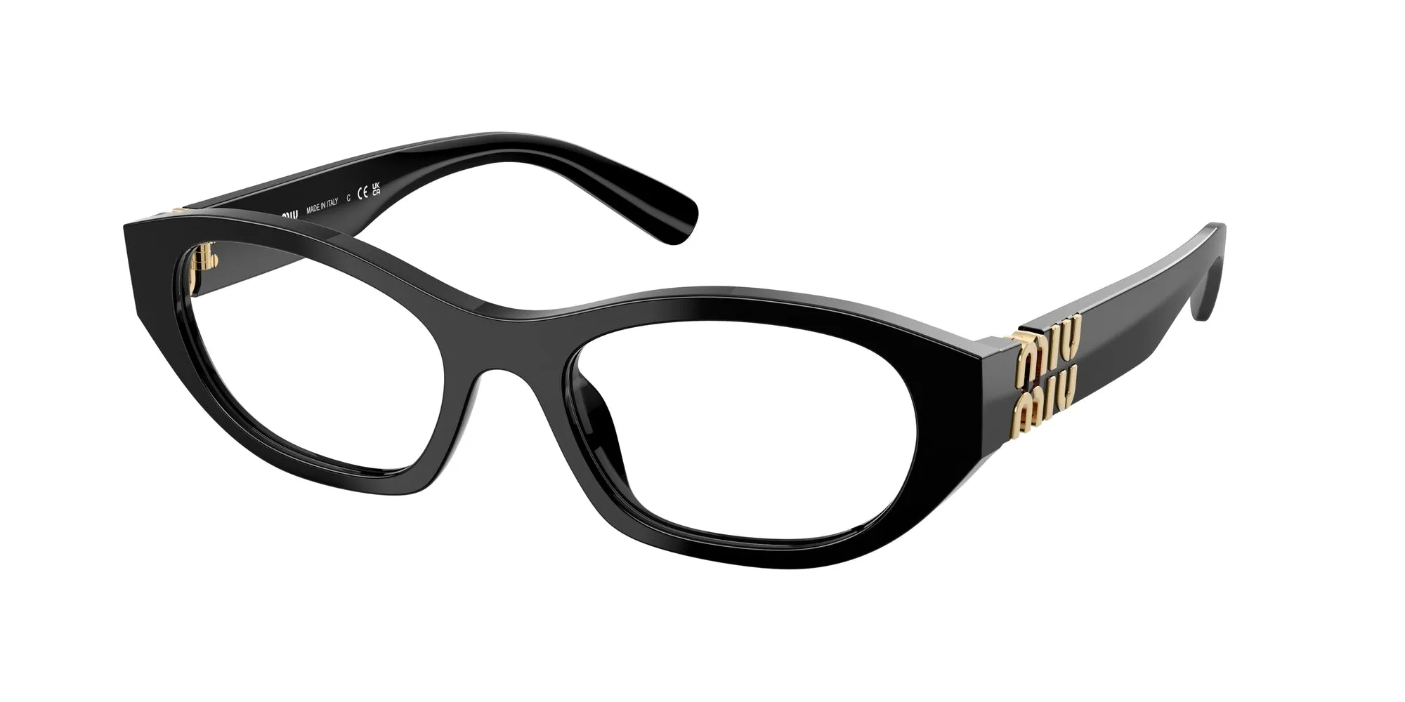 Miu Miu MU 03WV 16K1O1 Montature da vista Acetato Nero Geometrica Normale - immagine 1