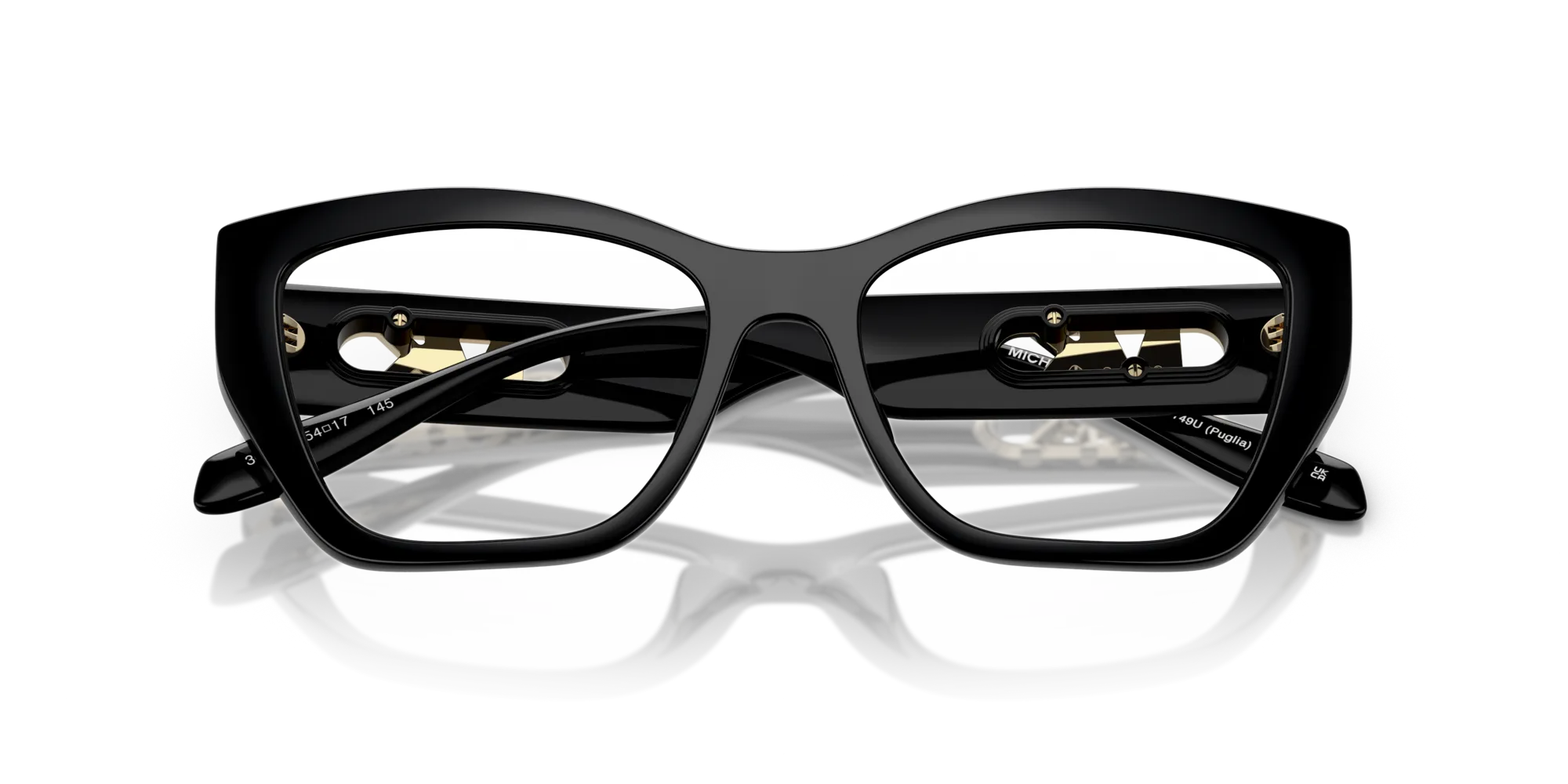 Michael Kors MK4149U PUGLIA 3005 Montature da vista Iniettato Nero Squadrata Normale - immagine 2